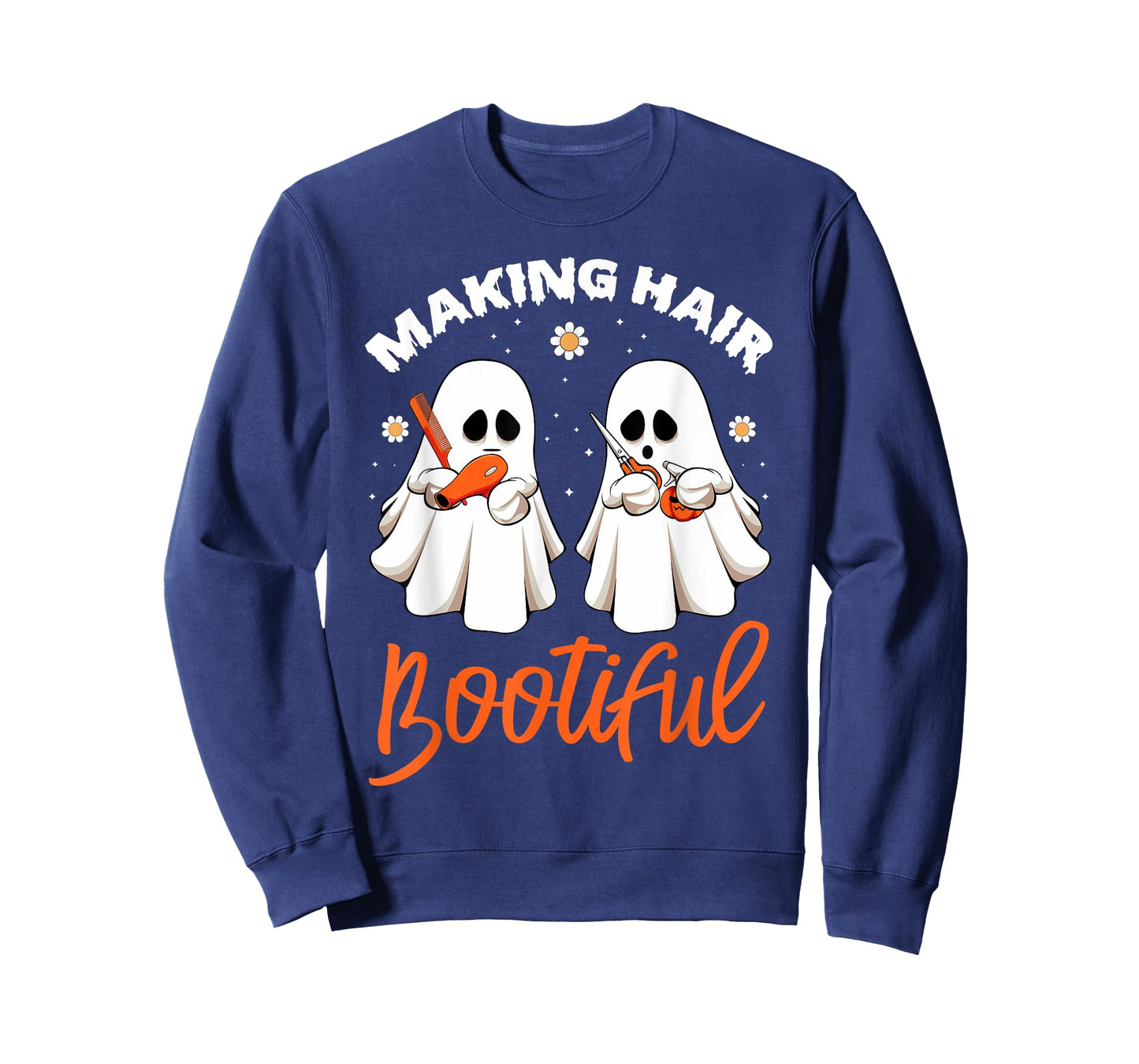 Making Hair Bootiful Funny Scary Ghost Hairdresser Halloween T-Shirt