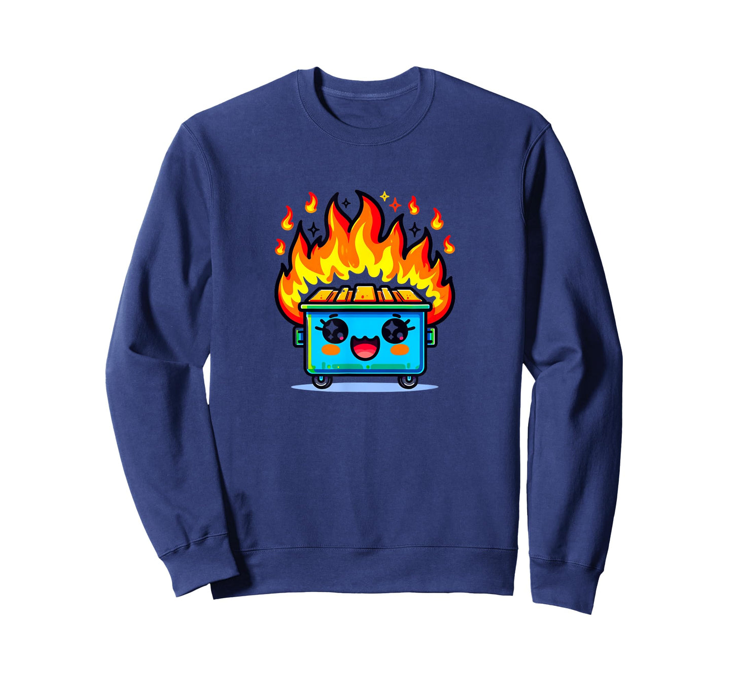 Cute Dumpster Fire Kawaii Kids Boys Girls T-Shirt