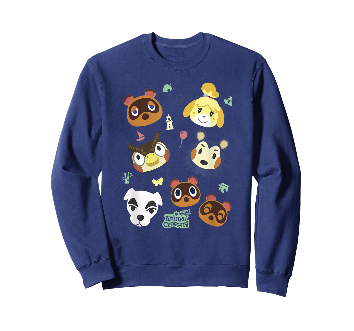 Animal Crossing Cute Pet Friends Nintendo Big Face Jumble T-Shirt