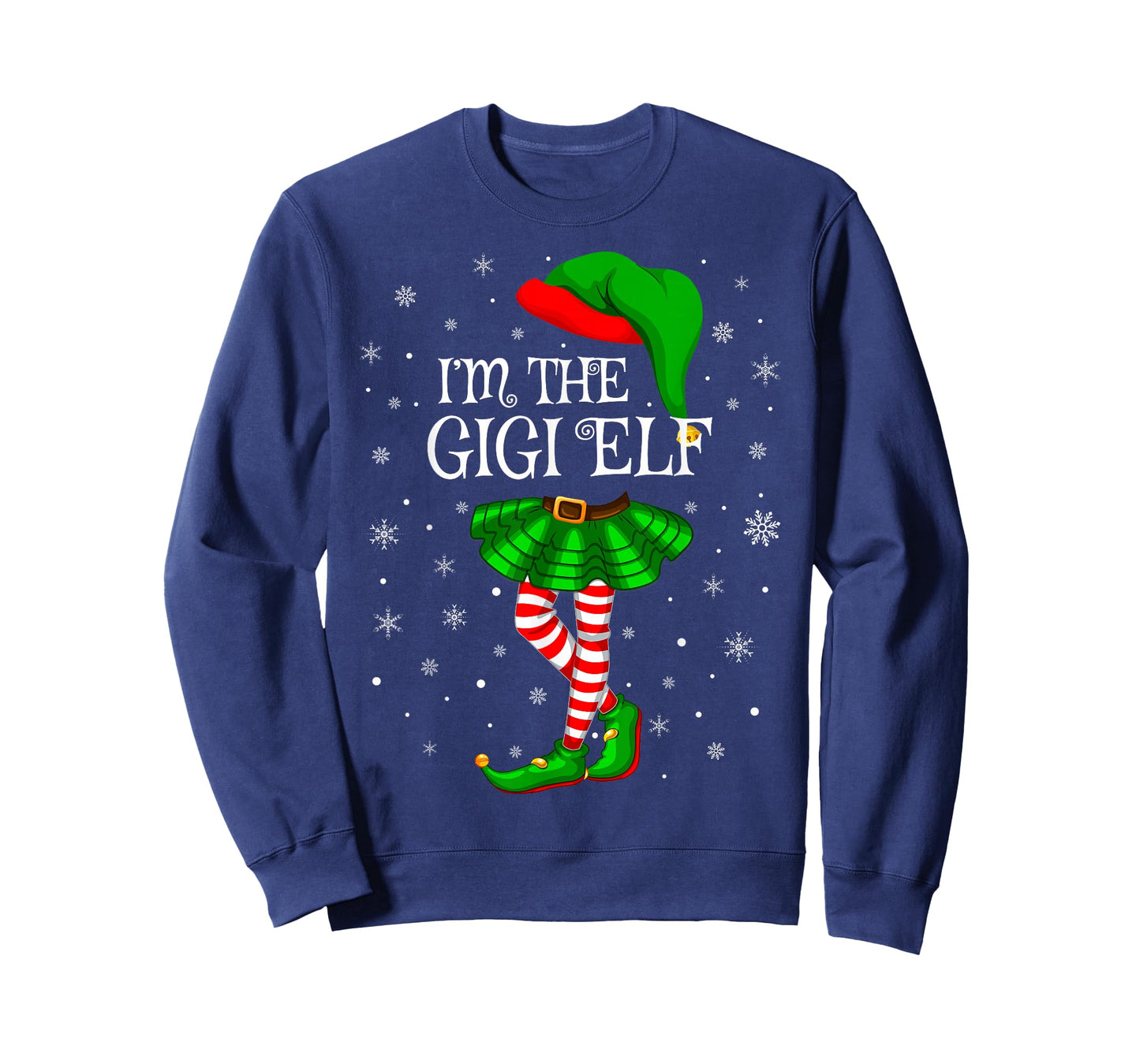 Gigi Elf Christmas Matching Family Women Girls Elf T-Shirt