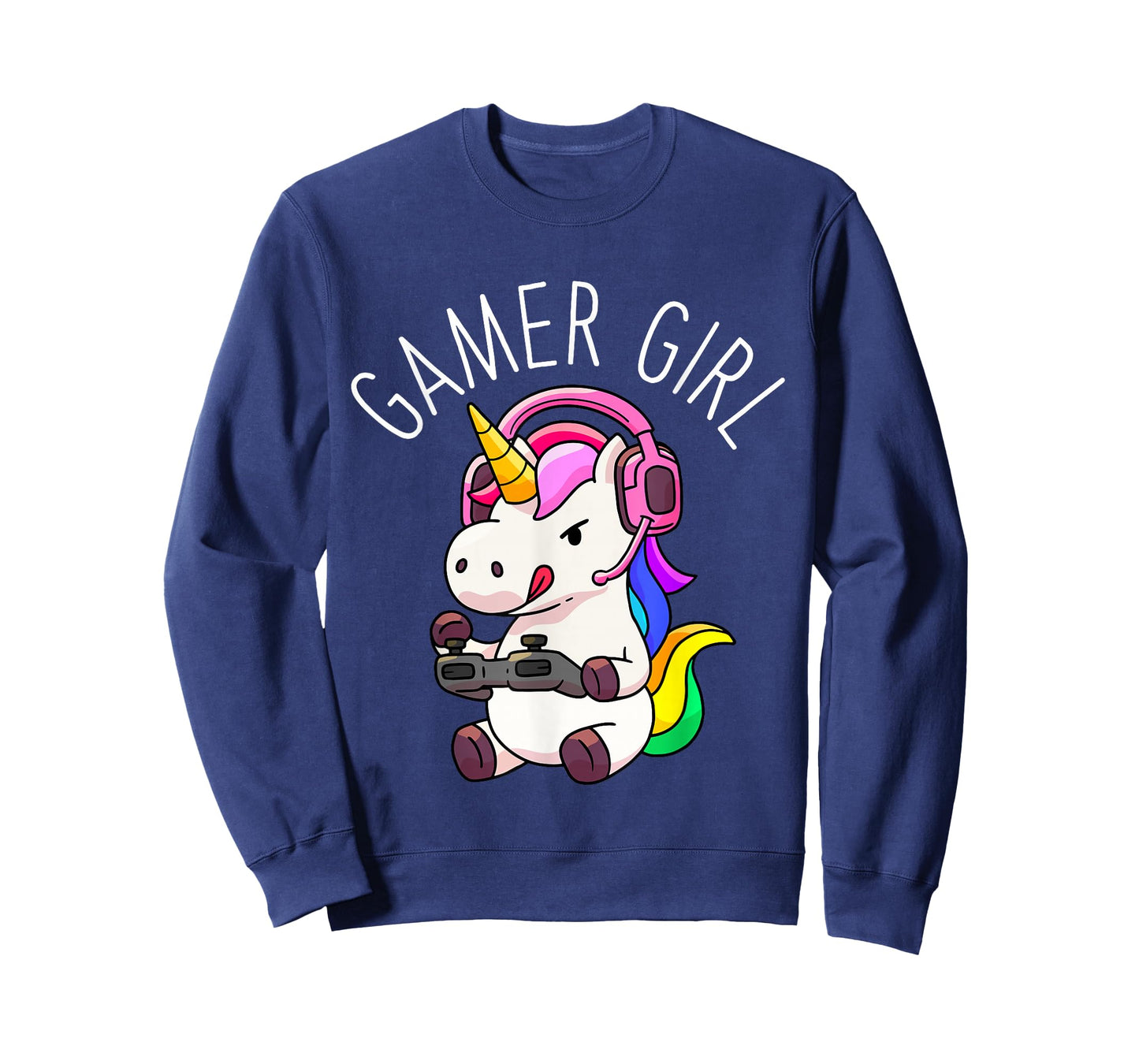 Gamer Girl Unicorn Gaming Cute Video Game Gift Women Girls T-Shirt Small
