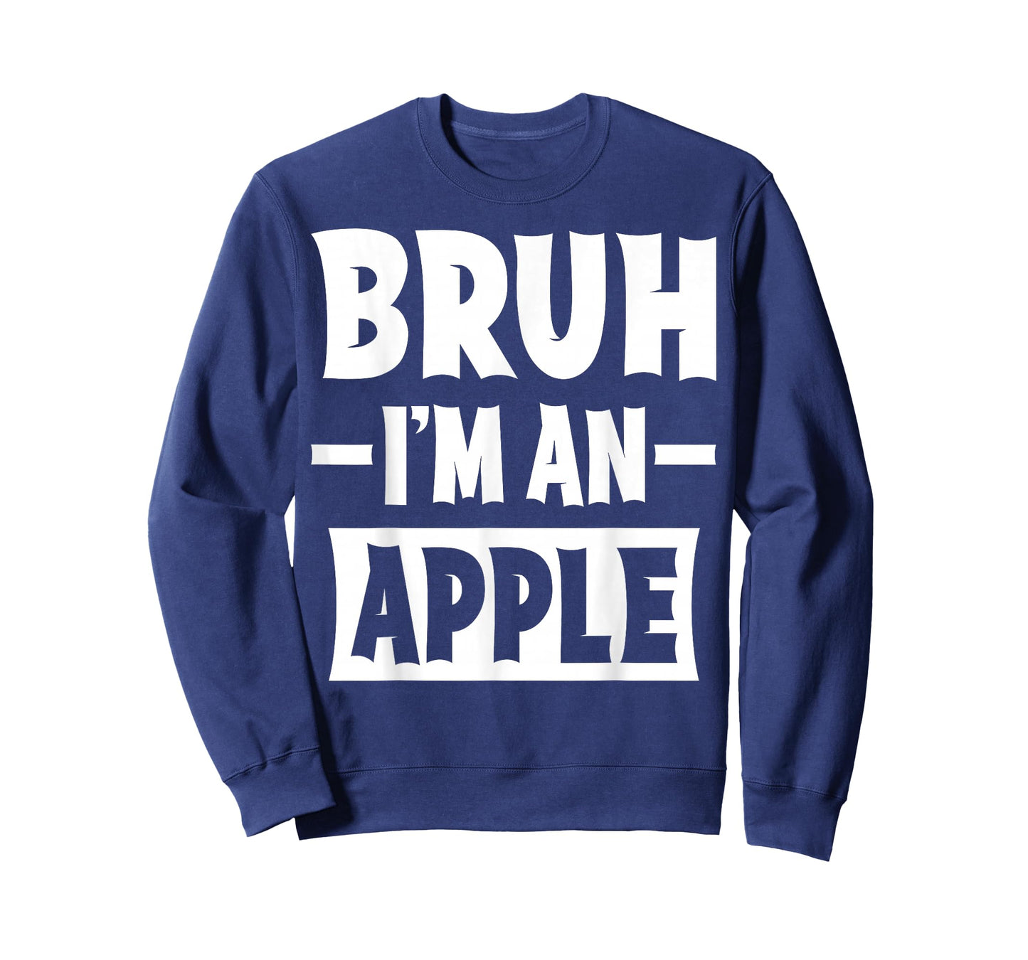 Bruh I'm An Apple Funny Lazy Halloween Costume Party T-Shirt