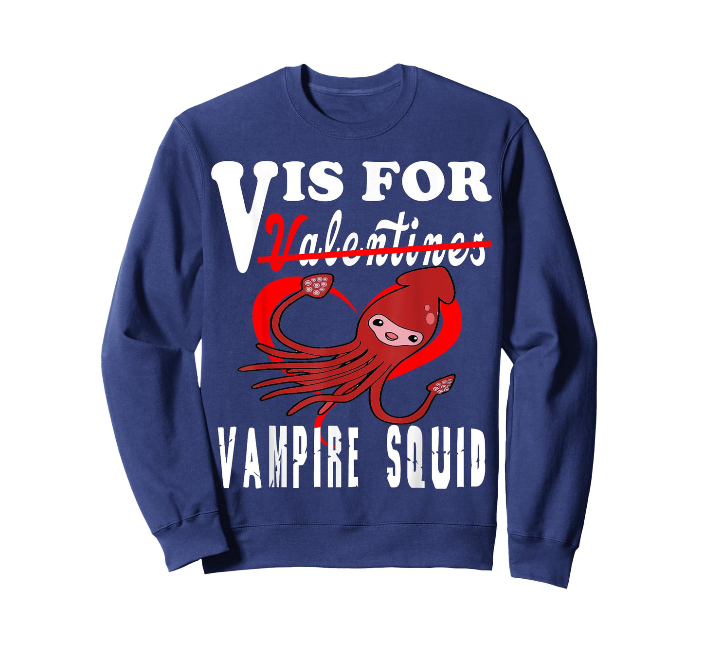 V is for Vampire Squid Valentine's Day 2022 Tees T-Shirt