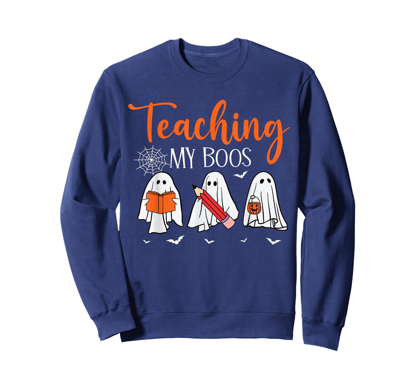 Halloween Ghost Teachers Teaching My Boos Costume Women Men T-Shirt