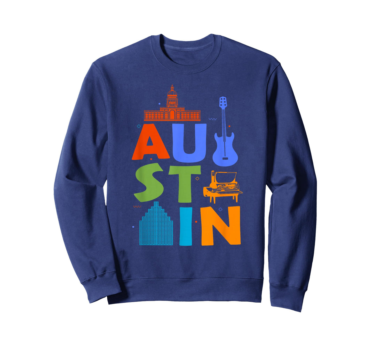 Austin Texas Souvenir Guitar Music City Austin T-Shirt