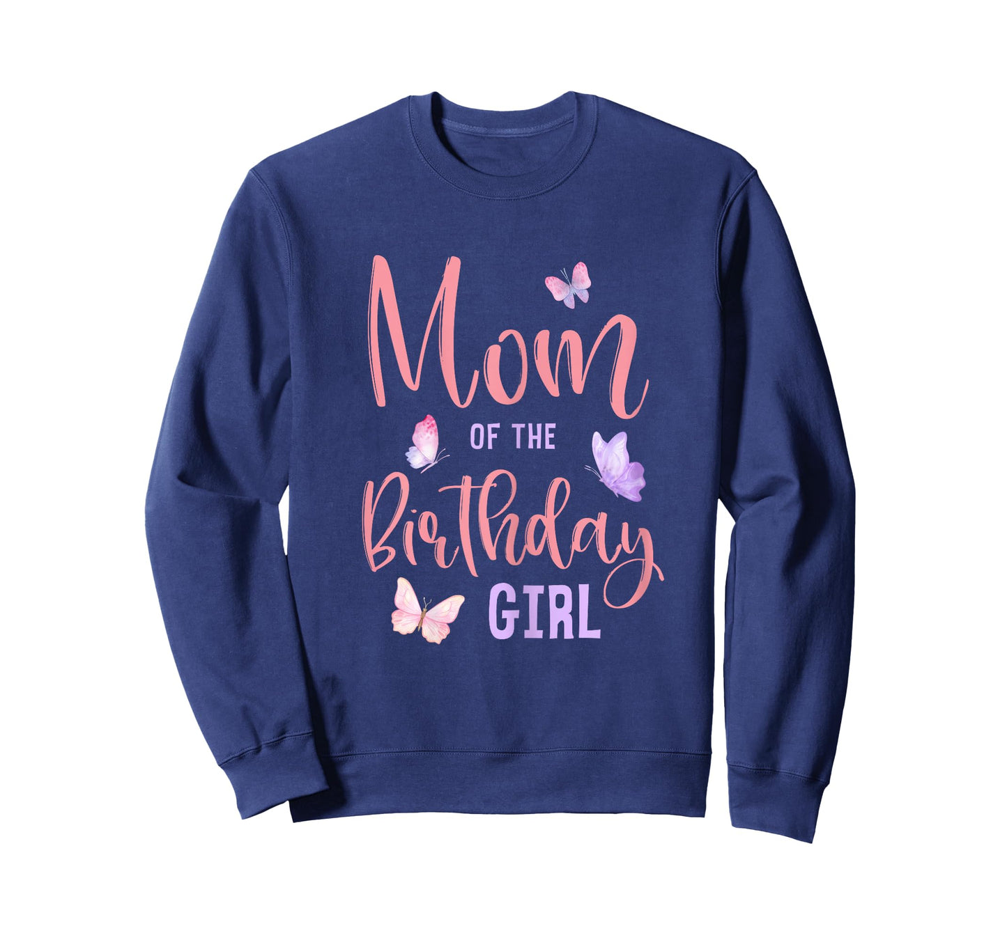 Mom of The Birthday Girl Butterfly Party Matching Family T-Shirt