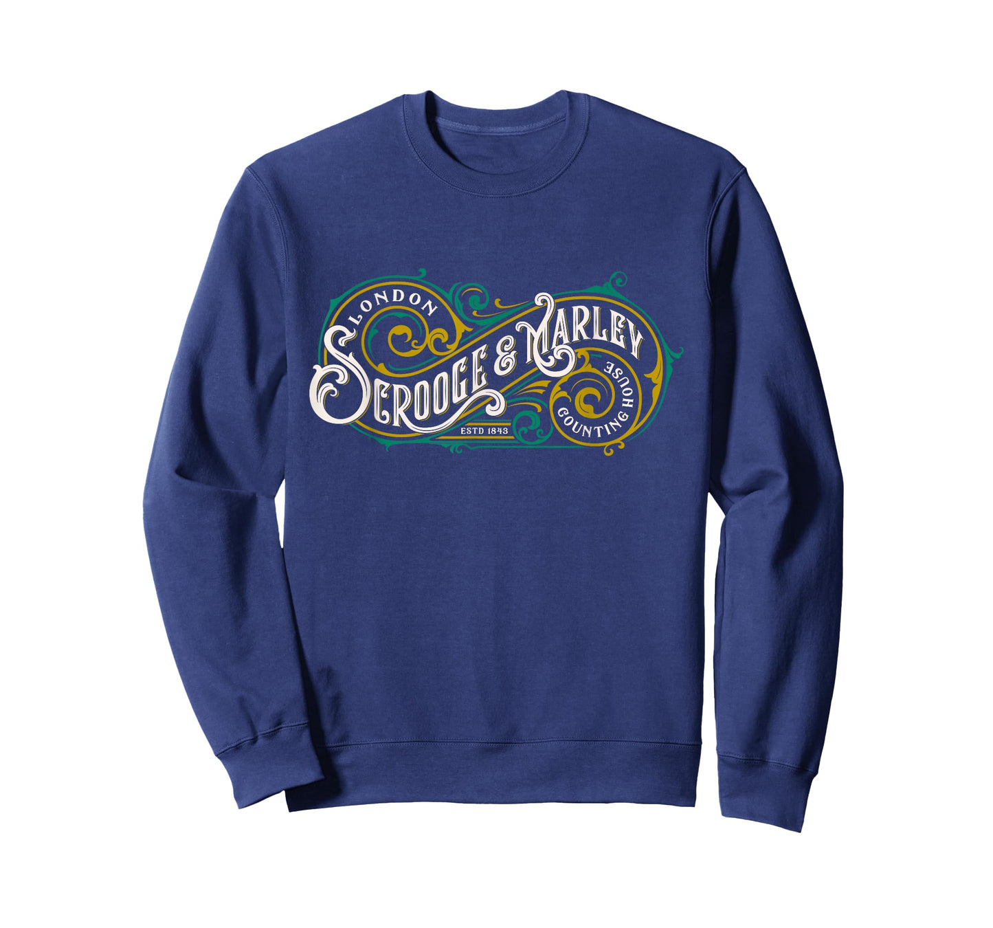 Scrooge and Marley Counting House Christmas Carol Vintage T-Shirt
