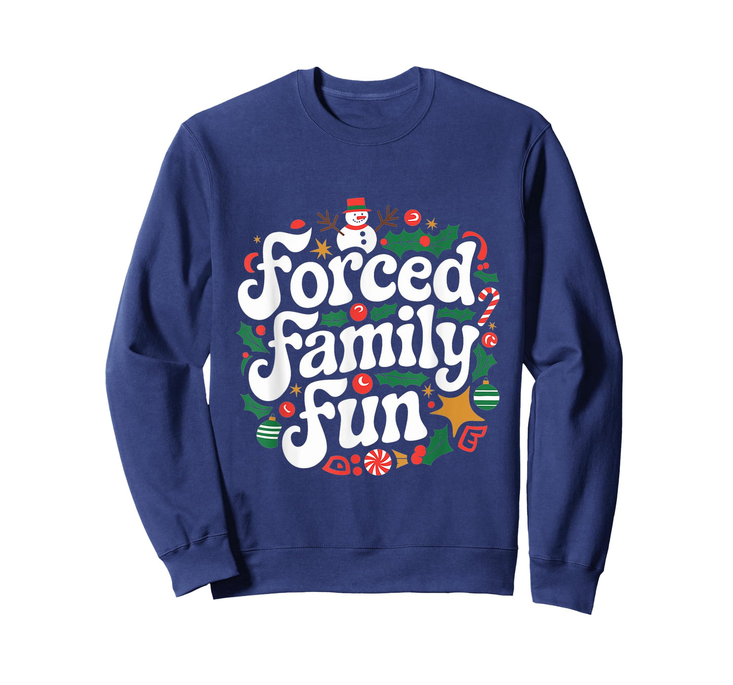 Forced Family Fun Family Matching funny Christmas outfit T-Shirt