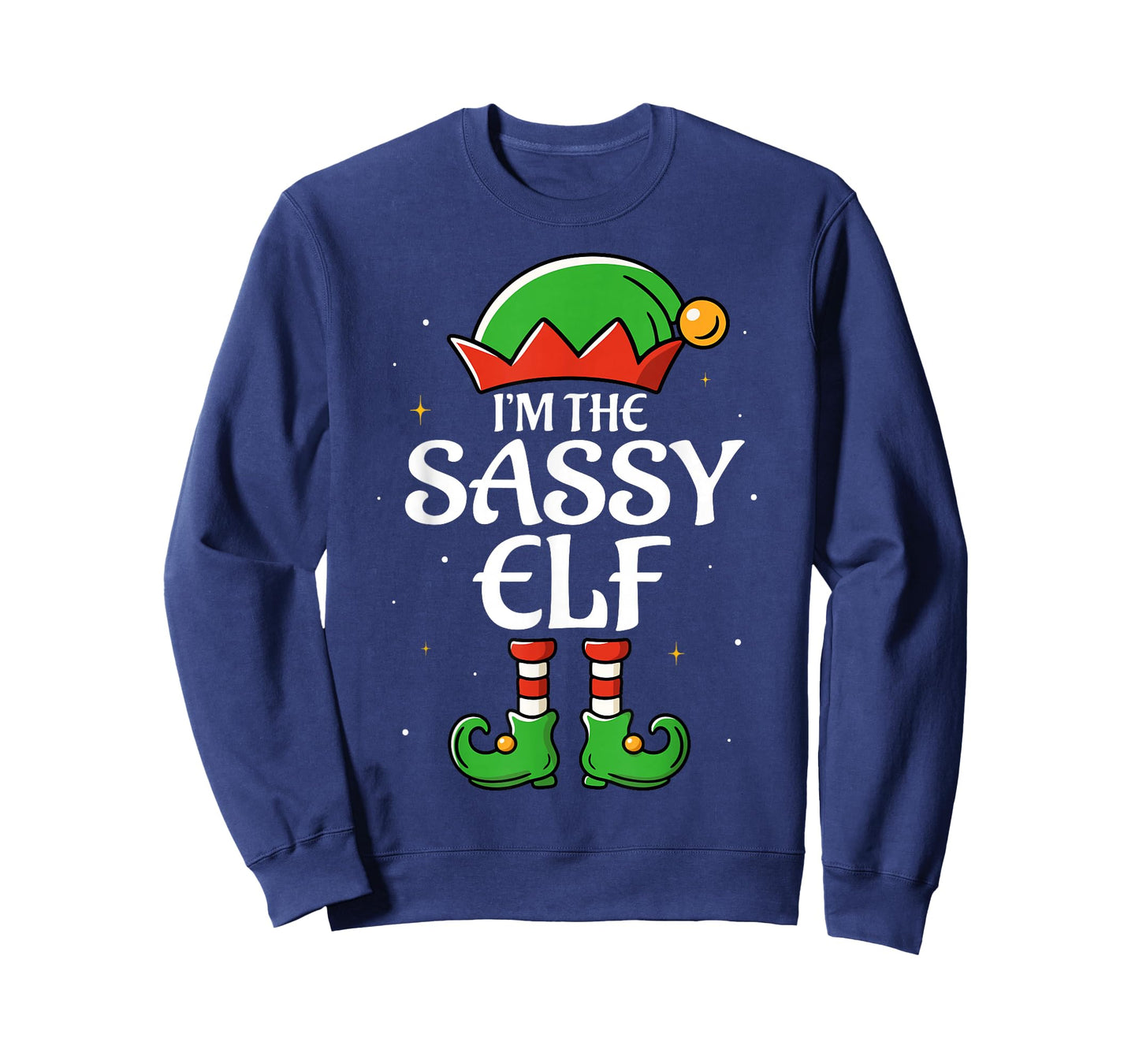The Sassy Elf for Girls Boys Women Men Matching Christmas T-Shirt