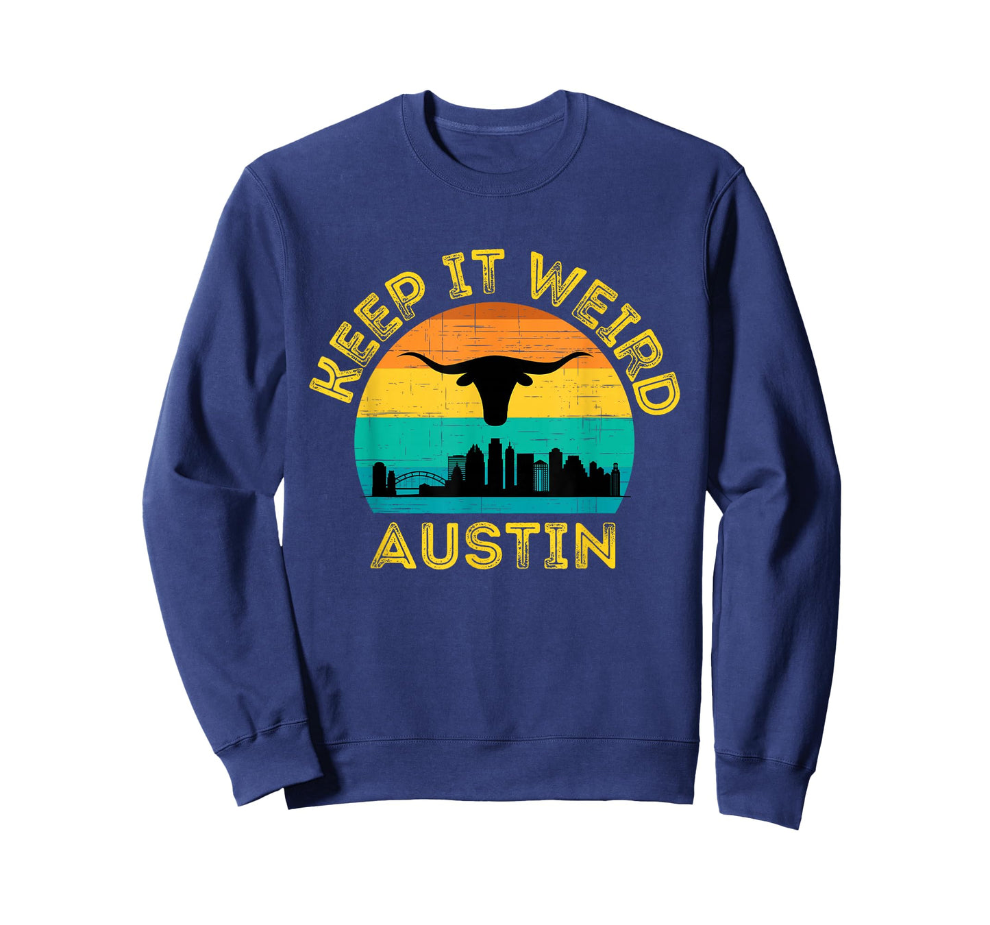 Vintage Austin, Texas Keep It Weird Sunset T-Shirt