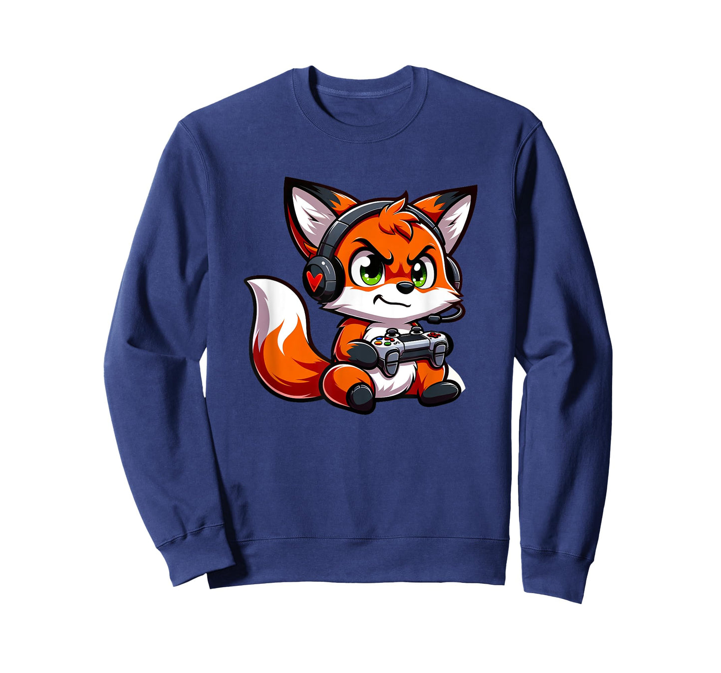 Funny Red Fox Gamer Video Games Boys Girls Kids T-Shirt