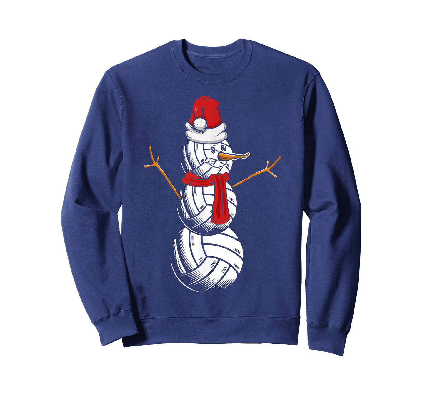 Volleyball Player Snowman Merry Xmas Christmas Day T-Shirt
