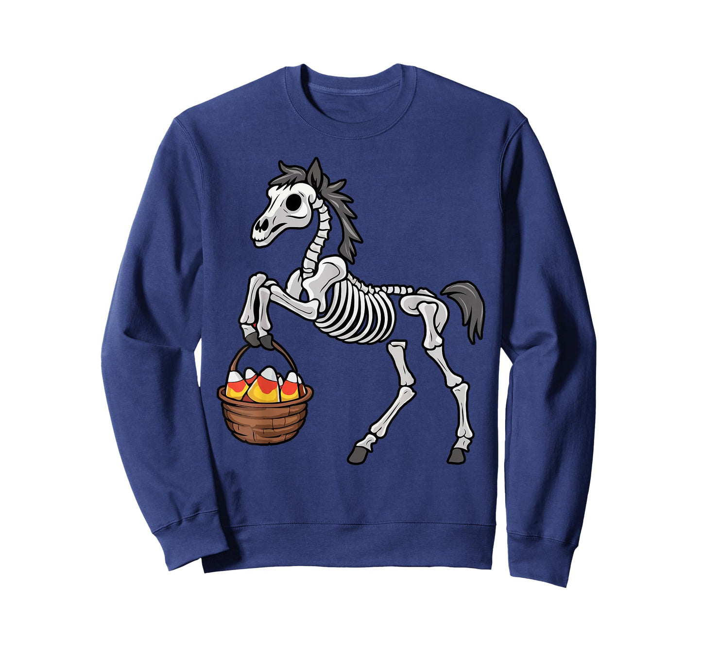 Funny Horse Lover Halloween Skeleton Spooky Candy Corn T-Shirt