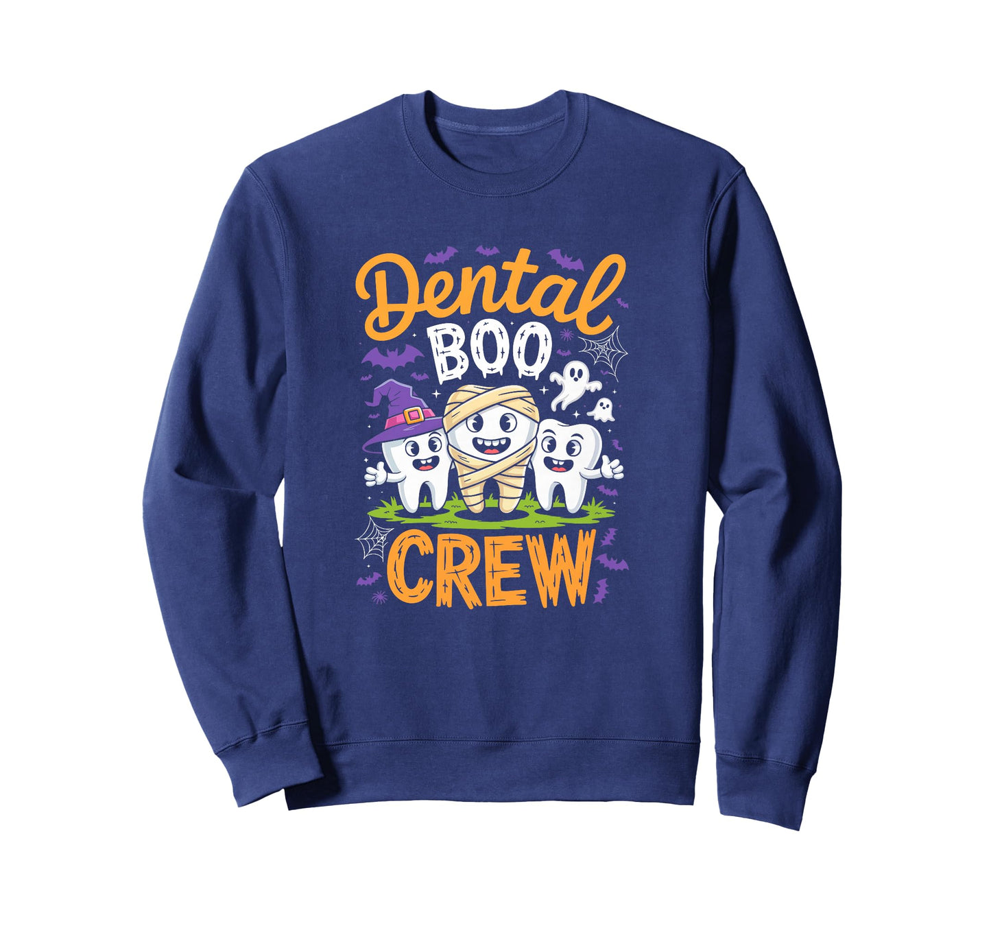 Dental Boo Crew Shirt Funny Men Women Kids Halloween Costume T-Shirt
