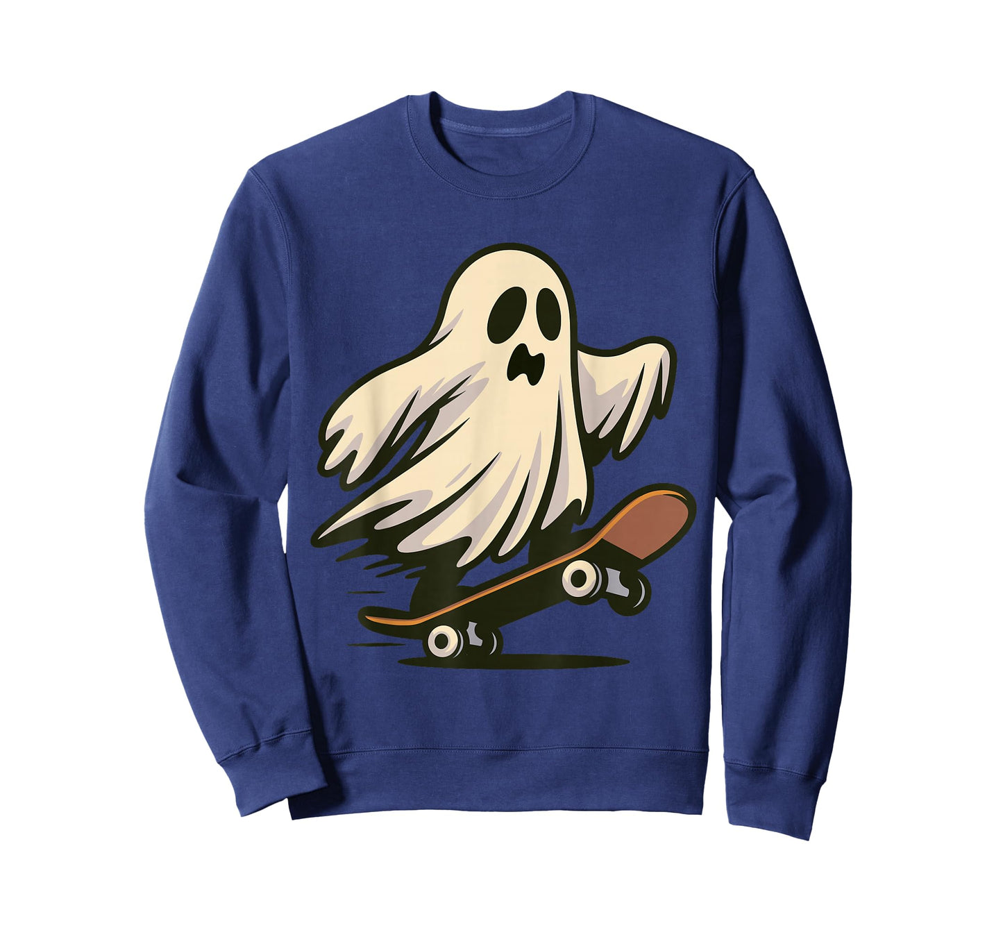 Funny Ghost Skateboard Halloween Skateboarding T-Shirt