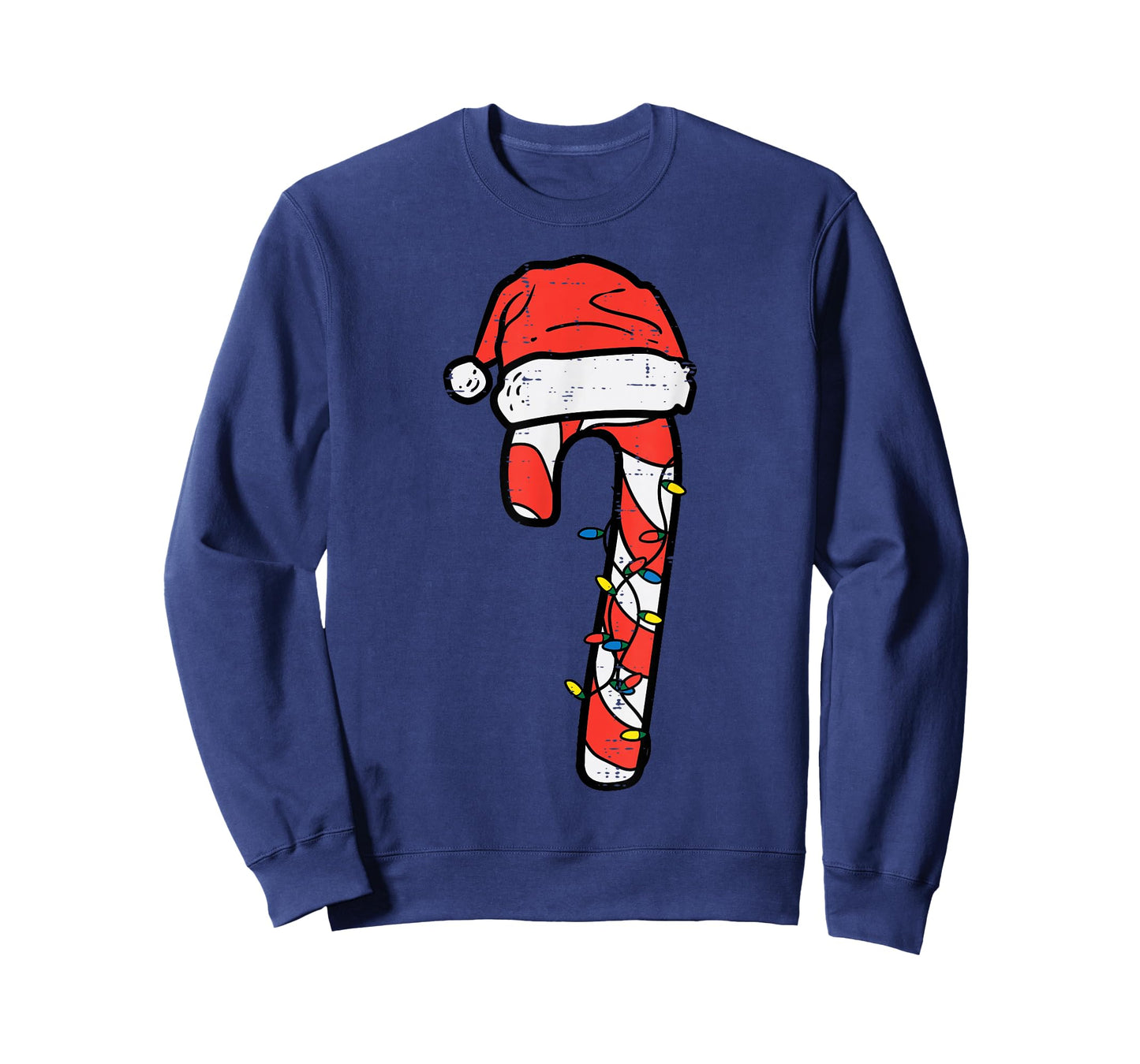 Christmas Candy Cane Santa Xmas Kids Toddler Youth Women Men T-Shirt