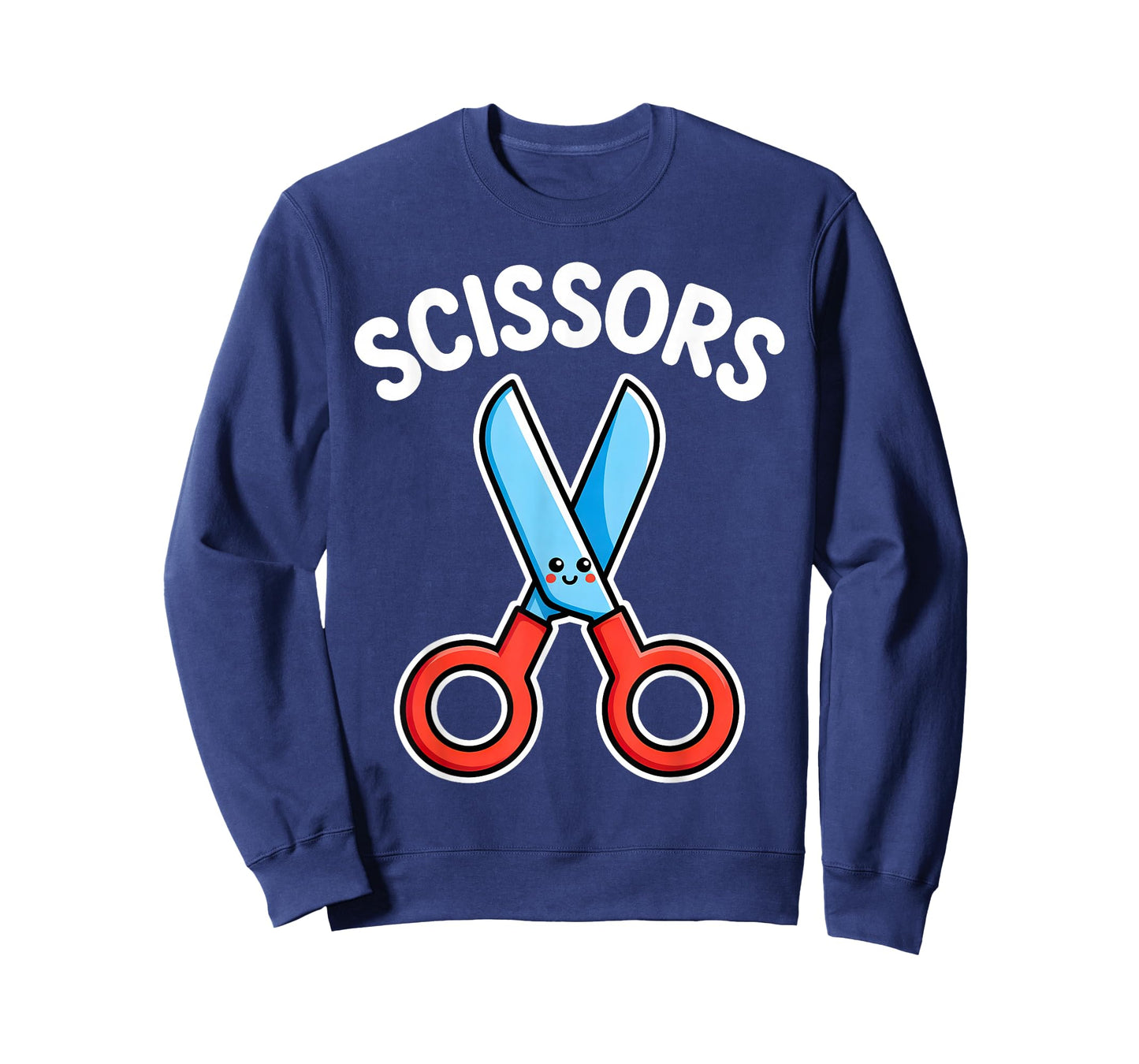 Scissors Halloween Costume Funny Kawaii Group Game Matching T-Shirt