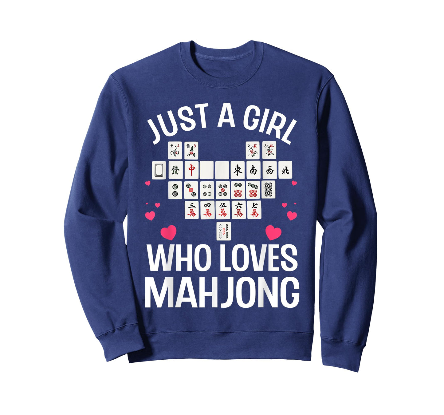 Funny Mahjong Design For Girls Women Chinese Mahjong Players T-Shirt