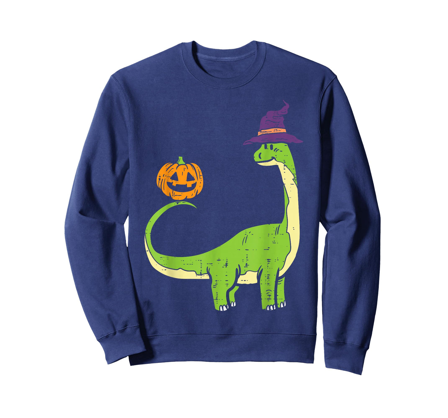 Brachiosaurus Witch Pumpkin Halloween Dinosaur Brontosaurus T-Shirt
