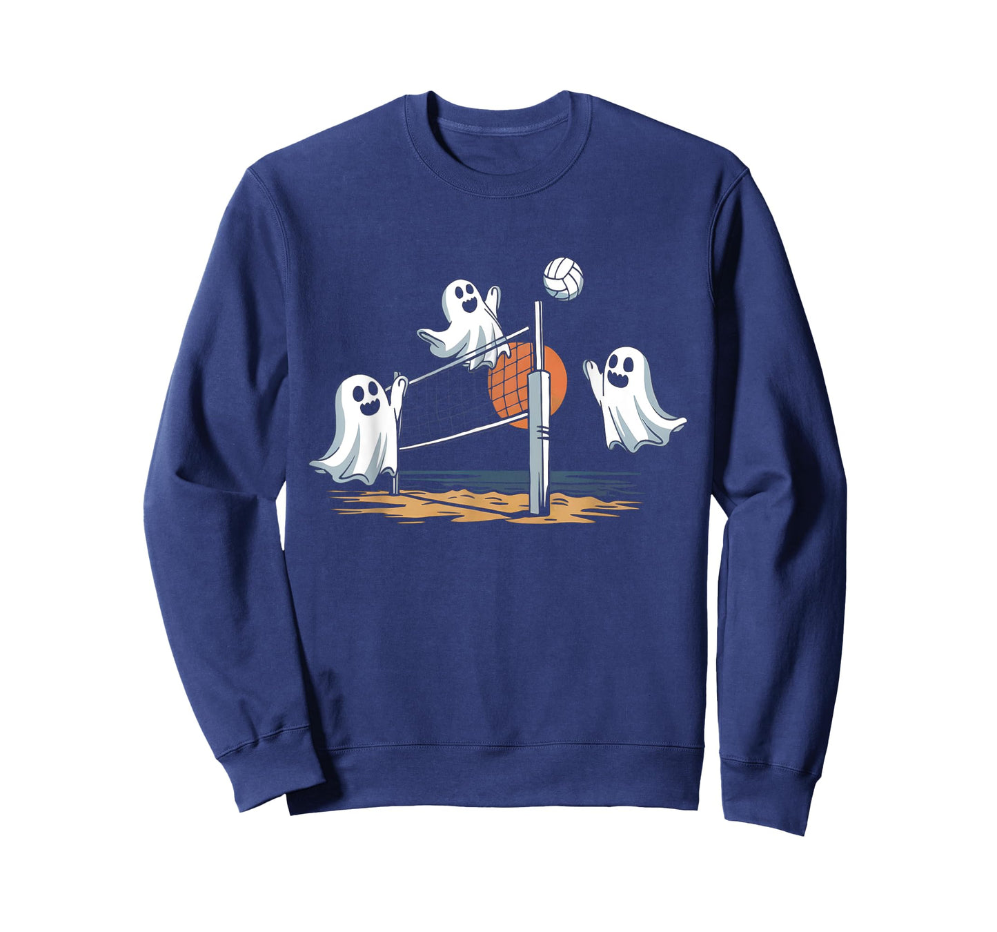 Funny Volleyball Halloween Ghost-Volleyball Sports Lovers T-Shirt