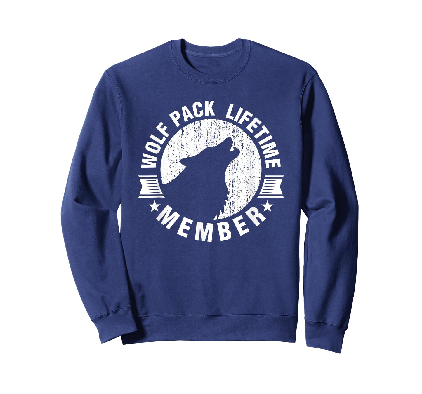 Lifetime Wolf Pack Member Distressed Howling T-shirt T-Shirt