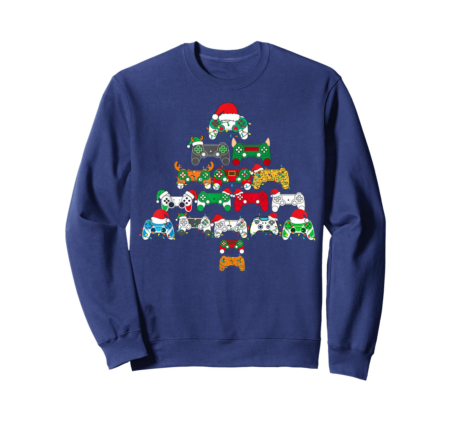 Funny Video Game Controller Christmas Tree Gamer Boys Kids T-Shirt