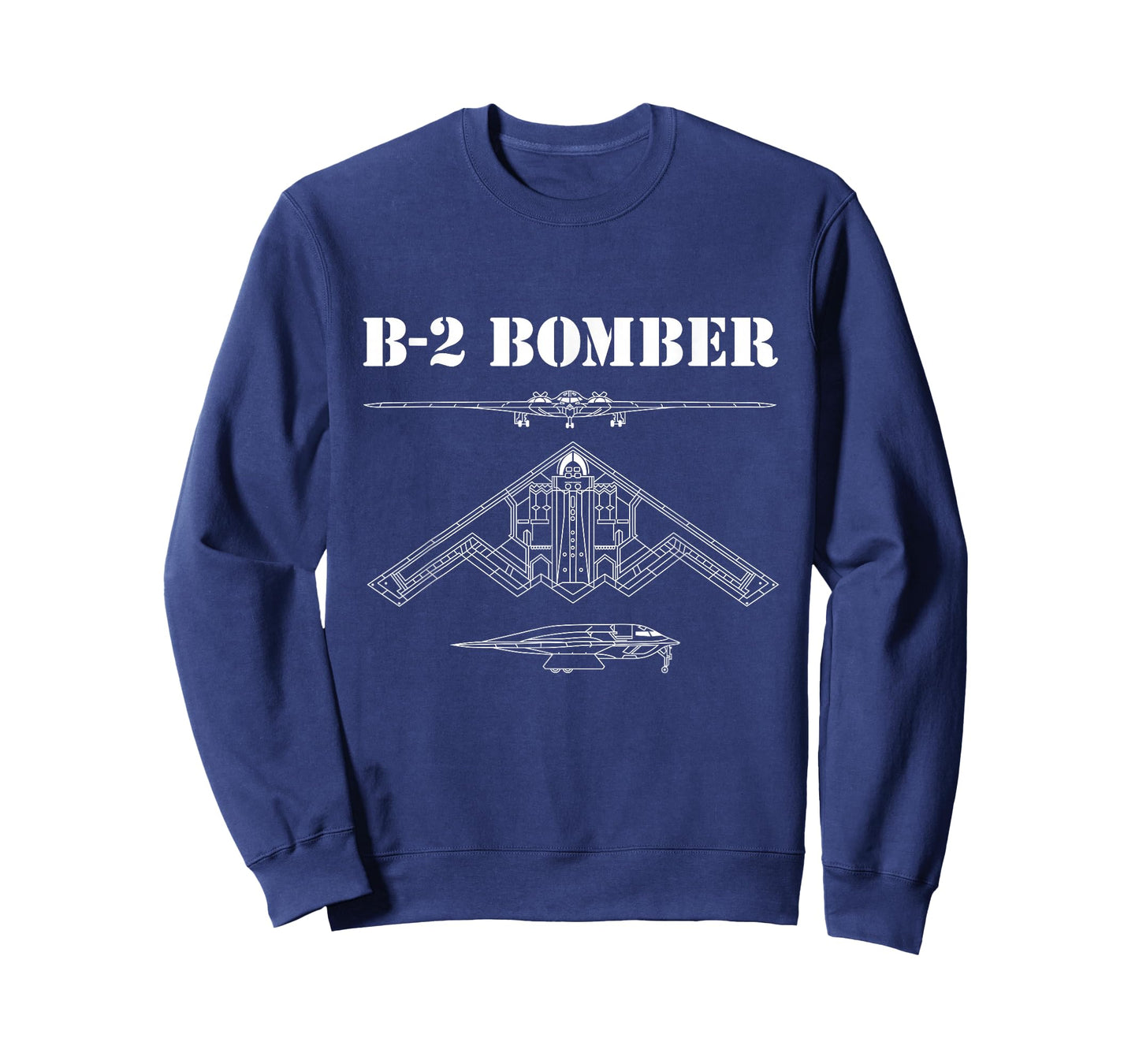 B-2 Bomber Aircraft Schematic Military Stealth Bomber B2 T-Shirt