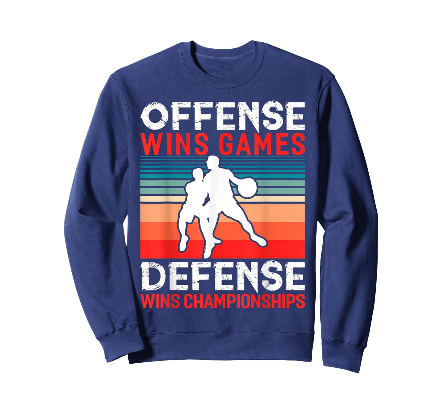 Offense Wins Games Defense Wins Championships Basketball T-Shirt