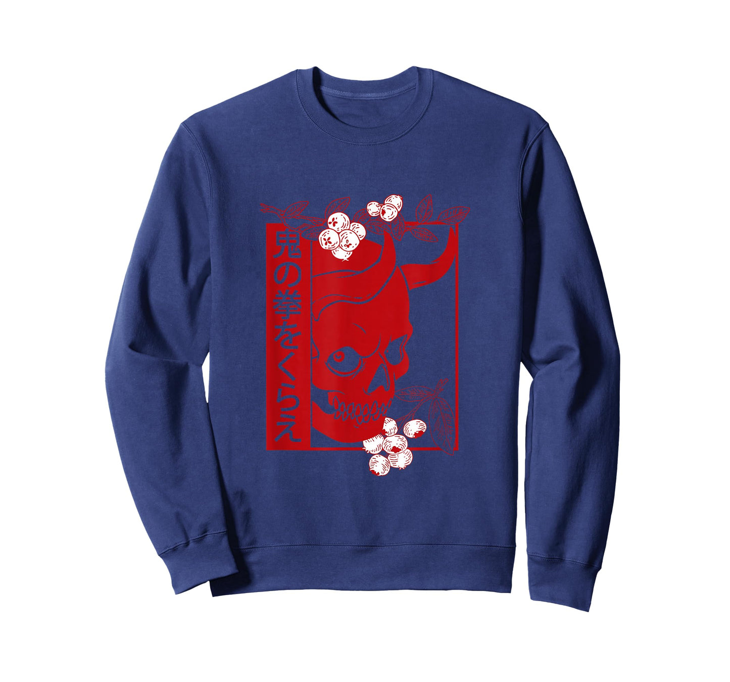 Japanese demon art face Skull devil oni harajuku aesthetic T-Shirt