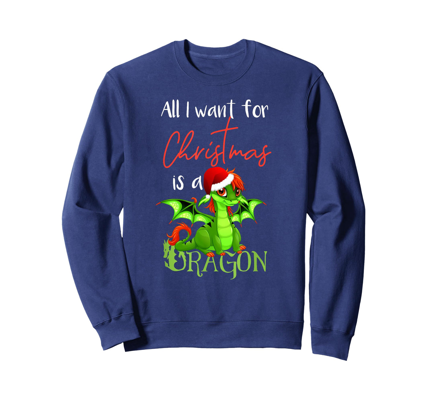 Cute Anime Christmas - All I Want For Christmas is a Dragon T-Shirt