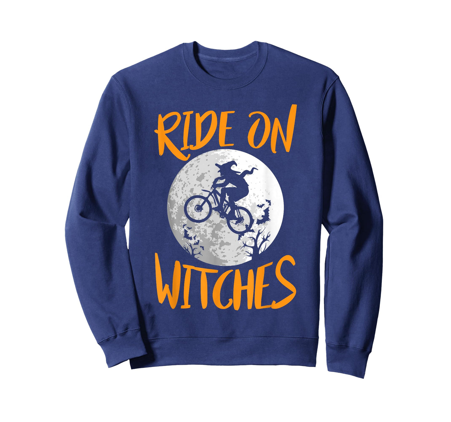 Funny Halloween Full Moon Ride On Witches Cycling Bike Shirt T-Shirt