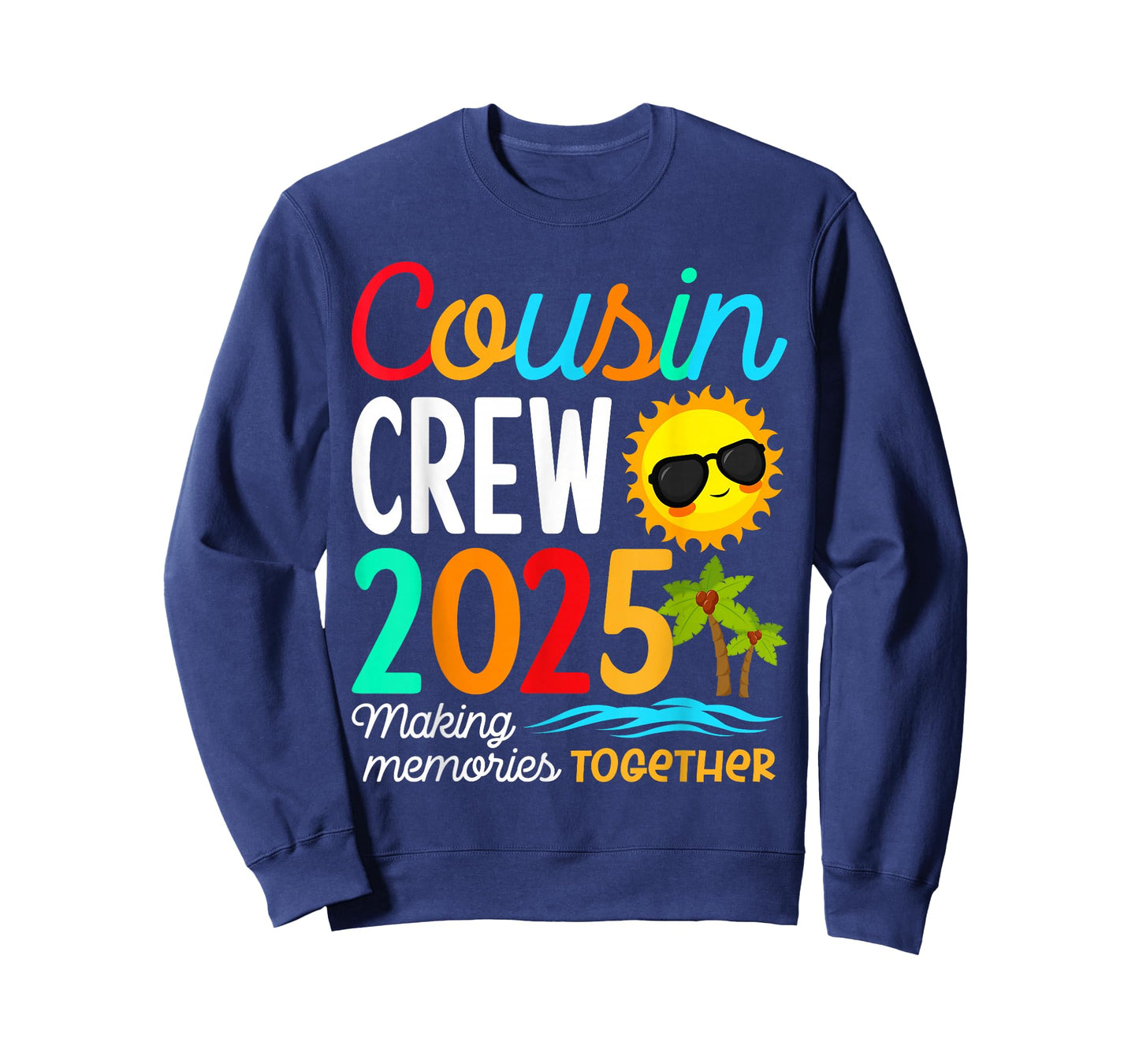 Cousin Crew 2025 Summer Vacation Beach Family Trip Matching T-Shirt