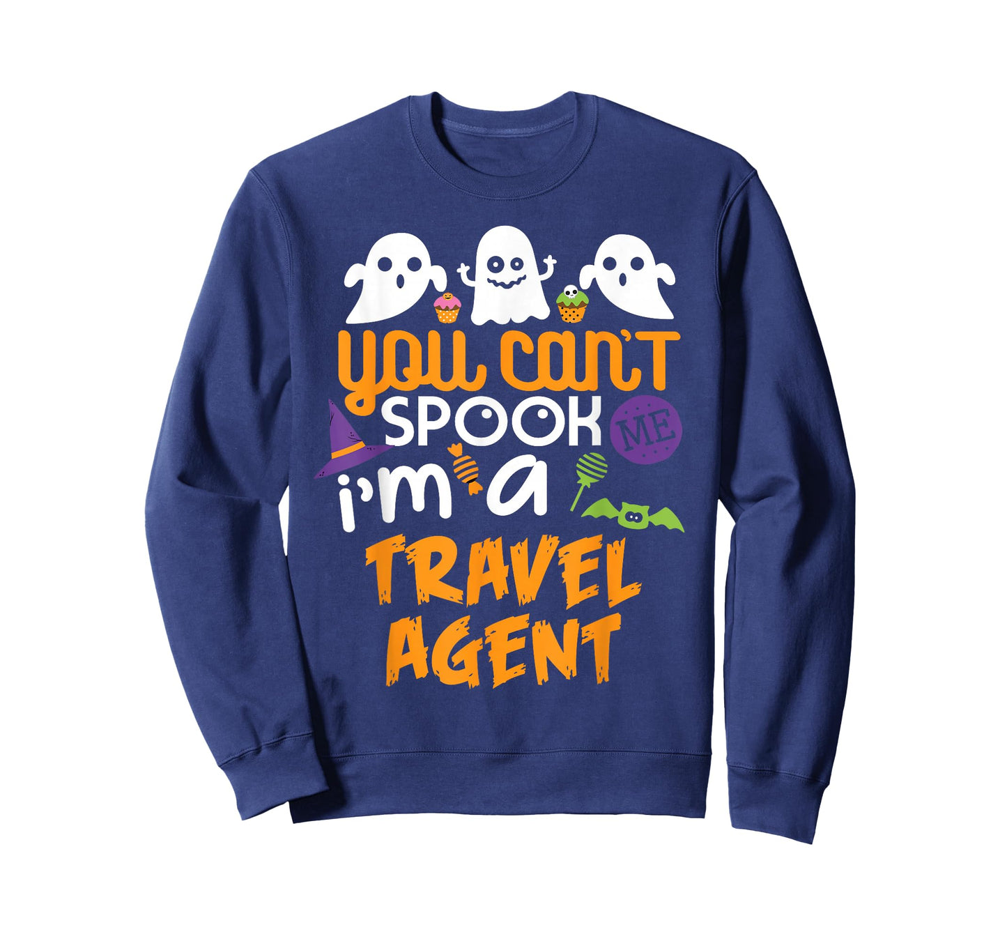 Travel Agent Halloween Shirt Costume Party Can't Spook Me T-Shirt