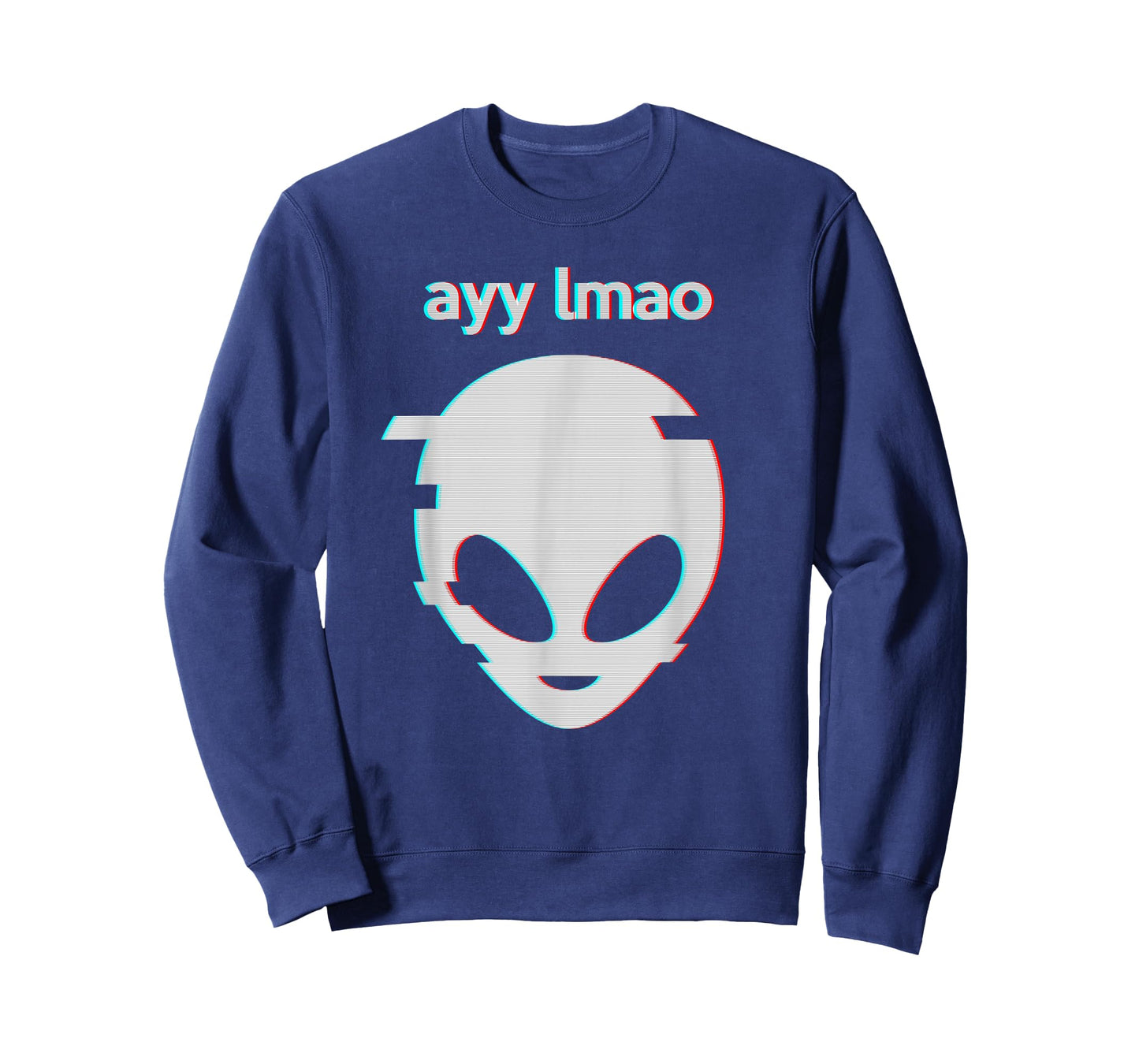 Vaporwave Ayy Lmao Meme Glitch art design Style Alien face T-Shirt