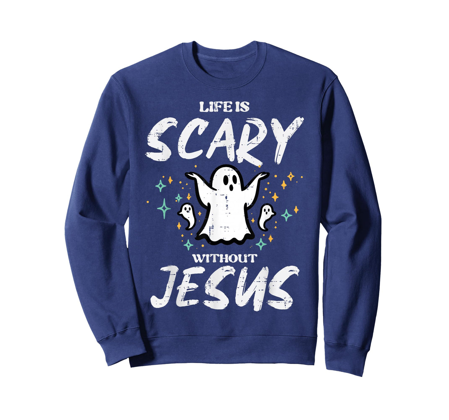 Halloween Life Scary Without Jesus Christian Costume Women T-Shirt