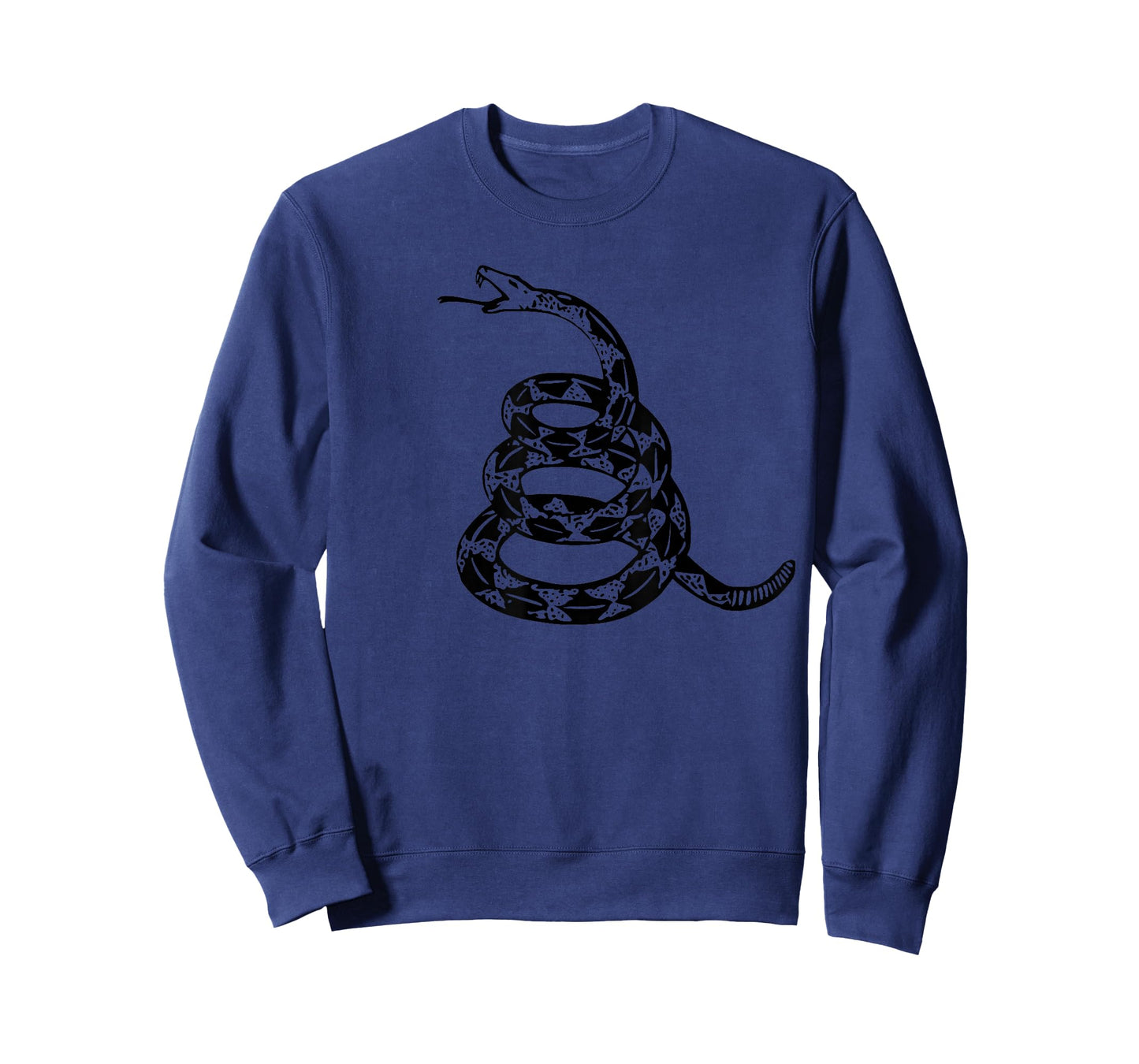 Gadsden Flag Snake ONLY Black Design subtle ghost T-Shirt