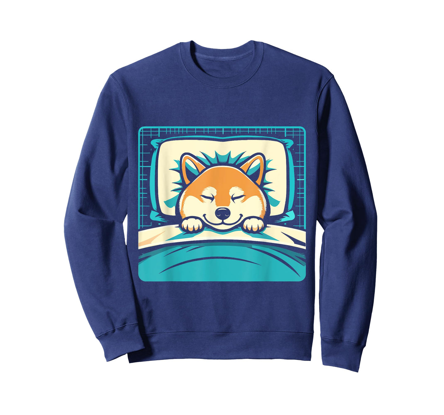 Funny Sleeping Shiba Inu Shirt Lazy Doge Napping Dog Lover Men Women Girls Kids T-Shirt