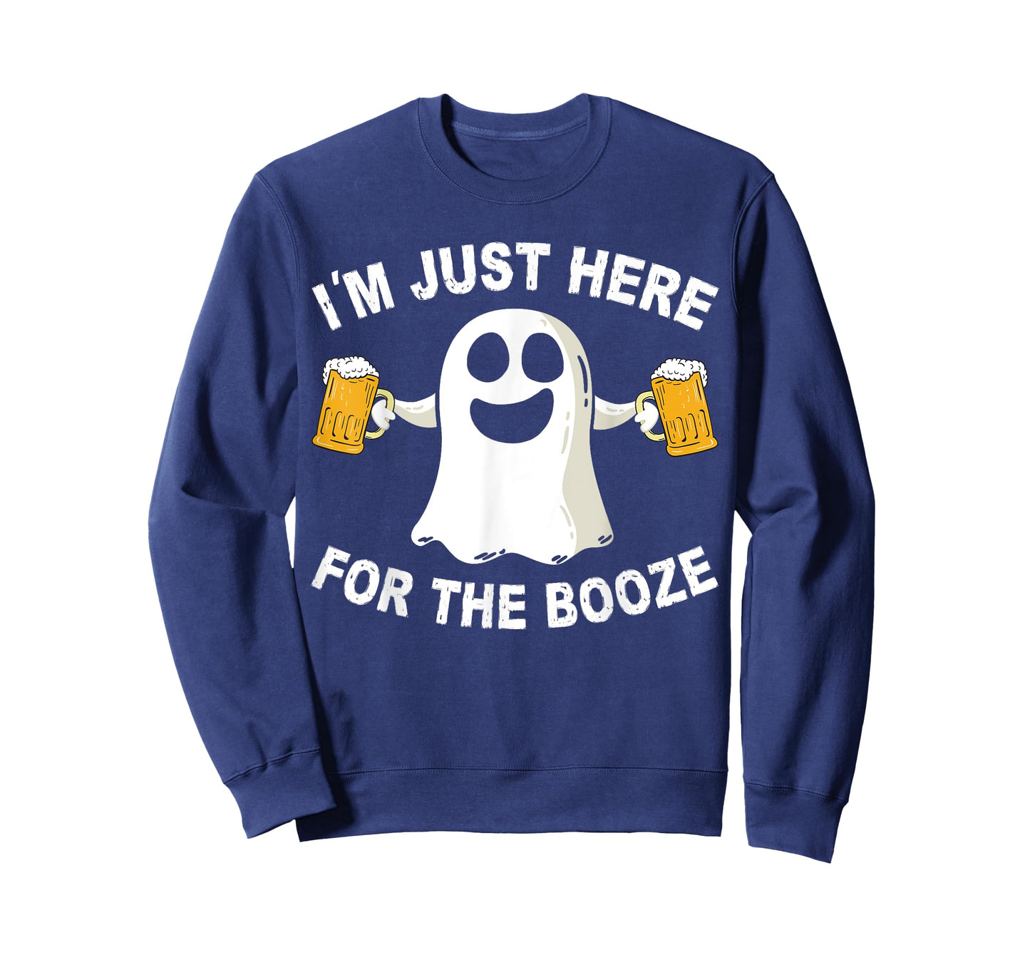 Drinking Halloween Costume Men I'm Just Here for The Booze T-Shirt
