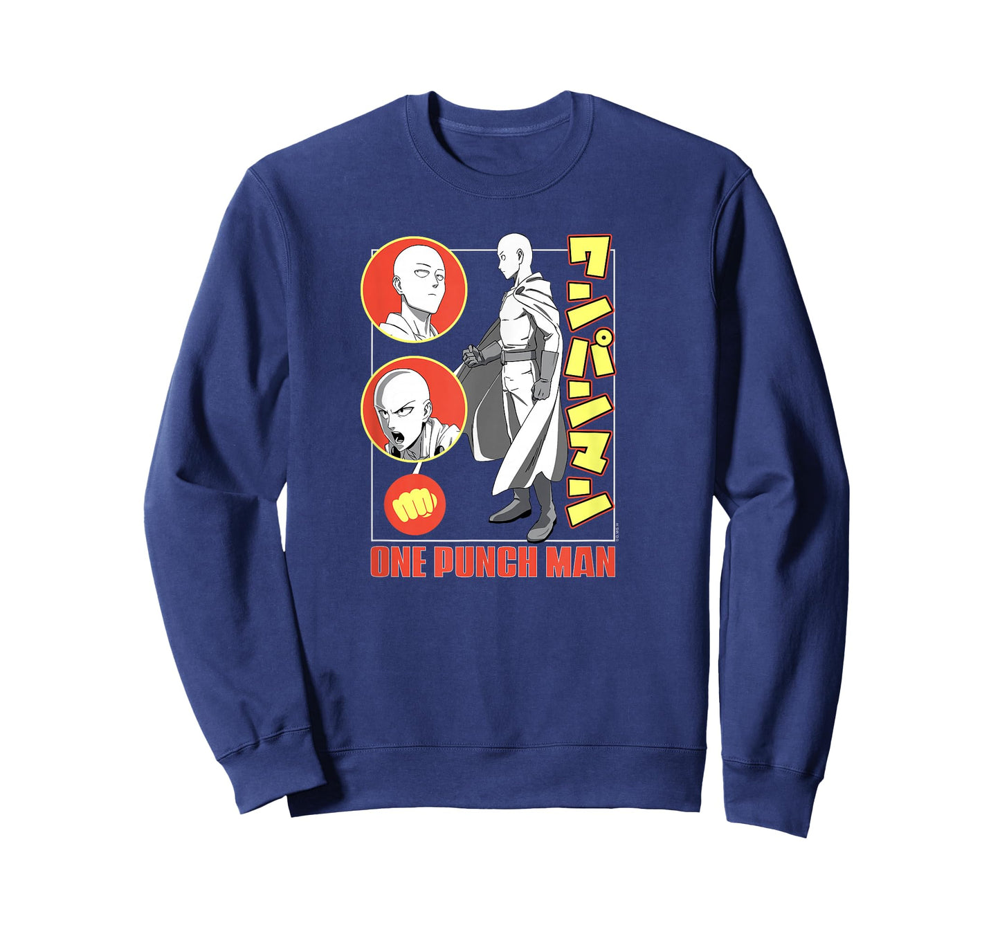 One Punch Man Red and Yellow Collage Superhero Anime T-Shirt