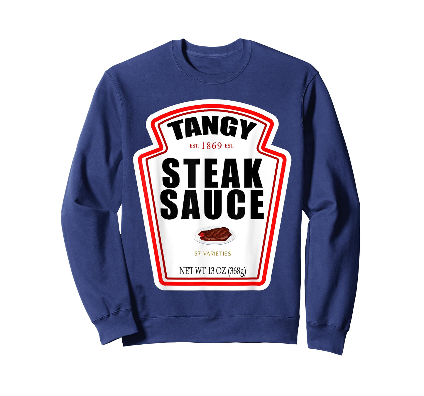 Steak Sauce Bottle Label Funny Halloween Costume Outfit T-Shirt