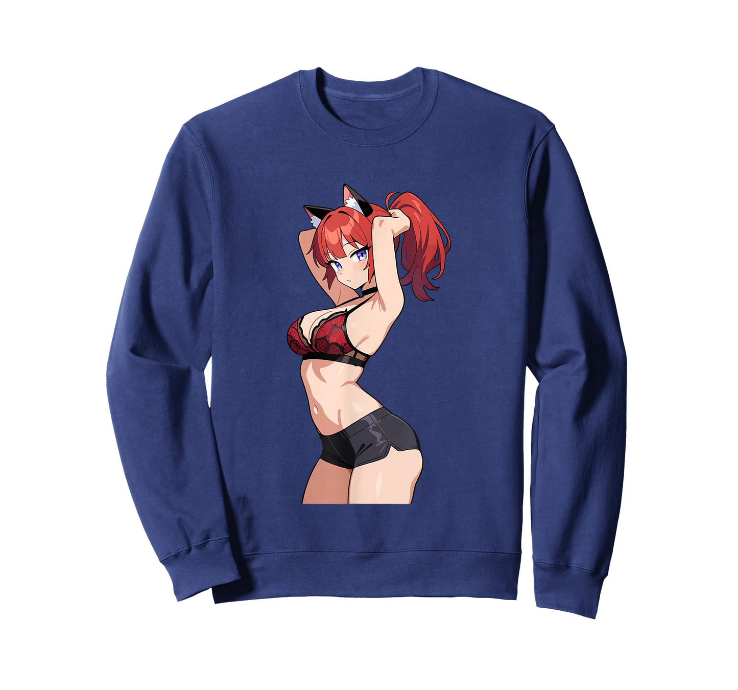 Waifu Sexy Anime Girl Hot Neko Cat Girl Japanese Style T-Shirt