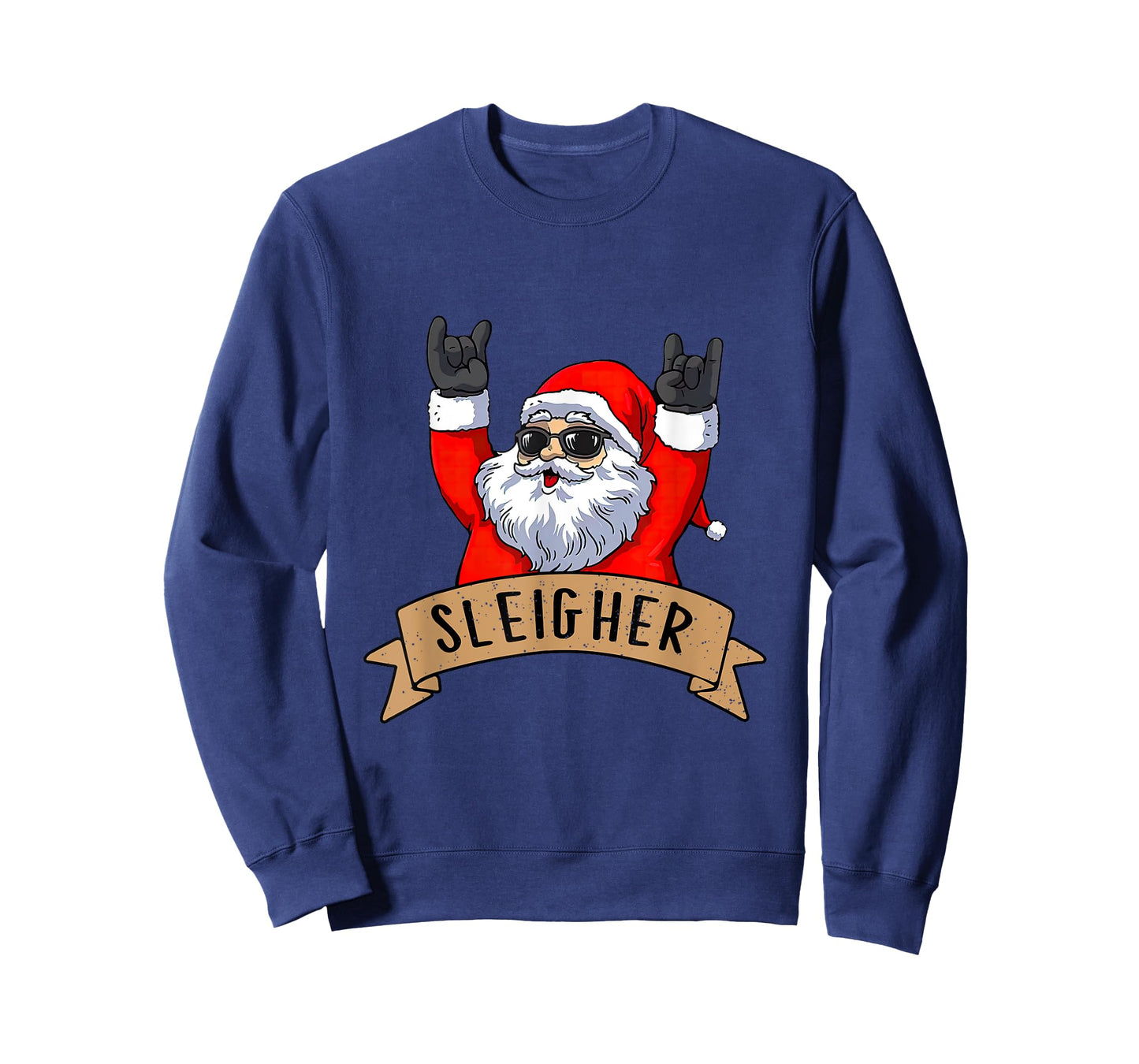 Funny Santa Rocker Christmas Rock Sleigher Men Women Kid Boy T-Shirt