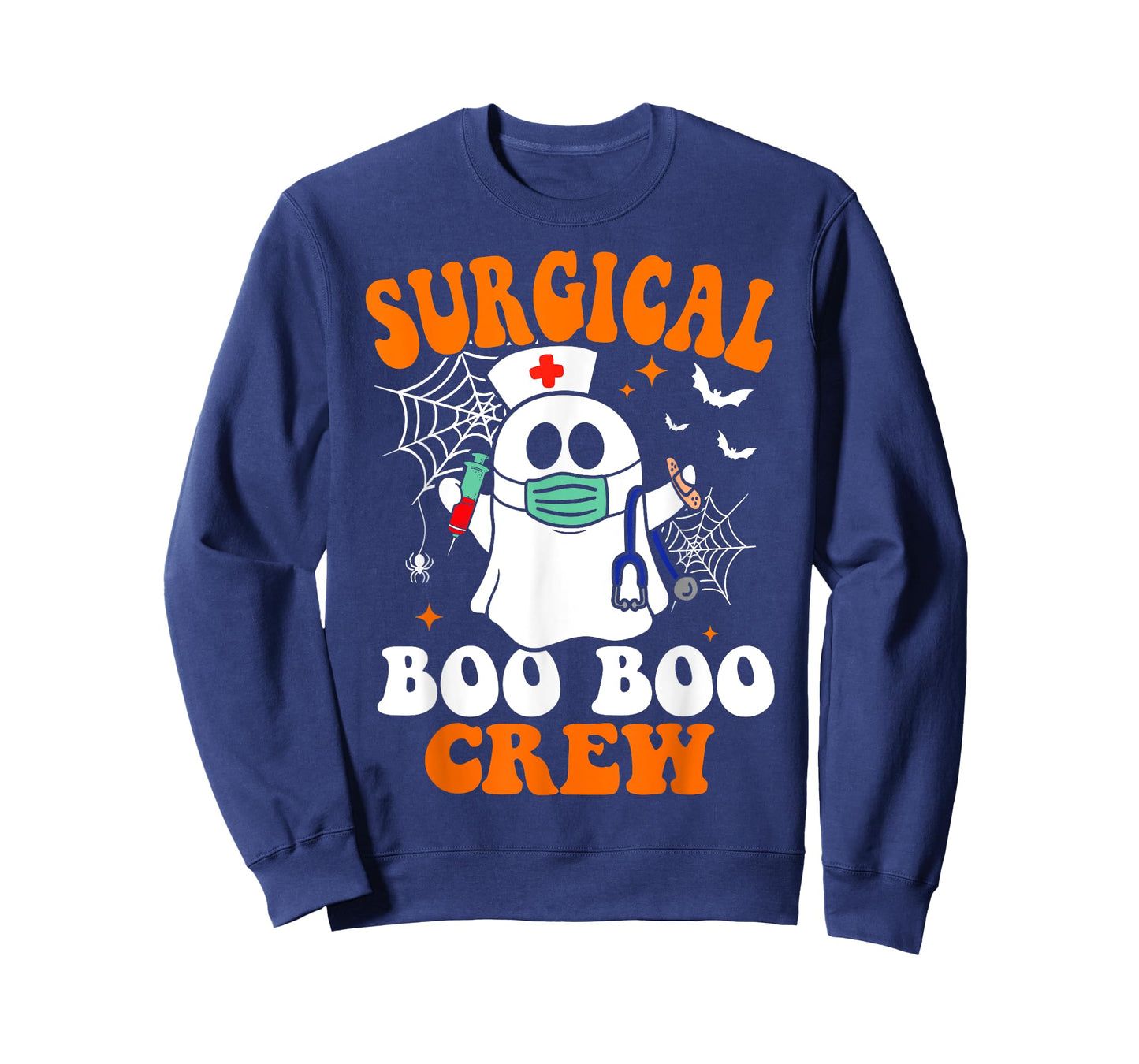 Halloween Surgery Nurse Costume Surgical Boo Crew Nurse T-Shirt