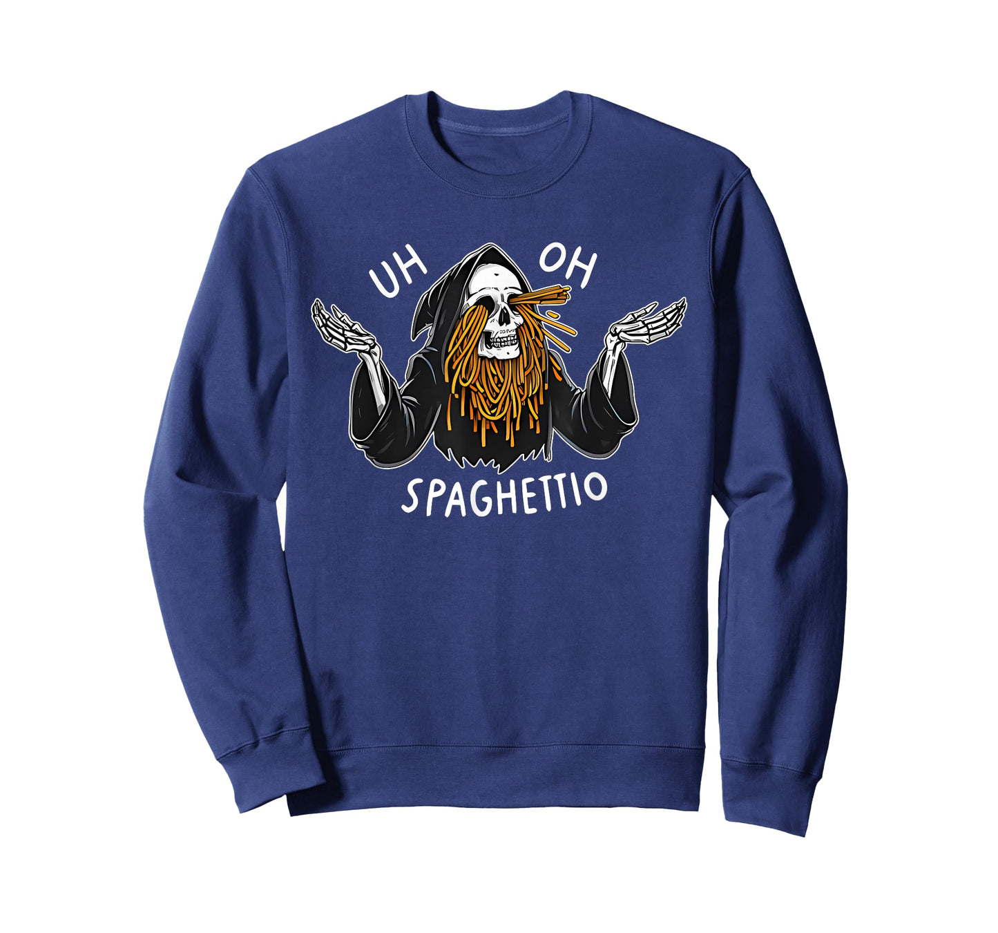 Uh Oh Spaghettio Halloween T-Shirt - Unisex-Adults, Black, Small, Short Sleeve, T-Shirt, Halloween novelty t-shirts