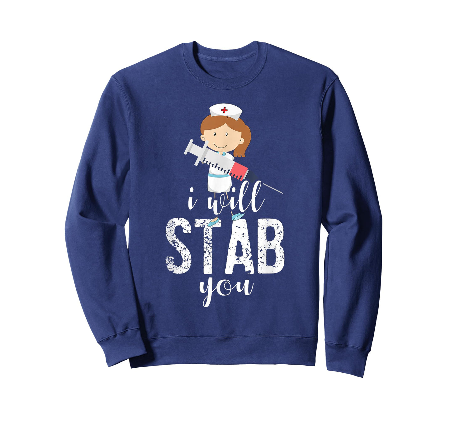 I Will Stab You Ghost Pumpkin Nurse T-Shirt