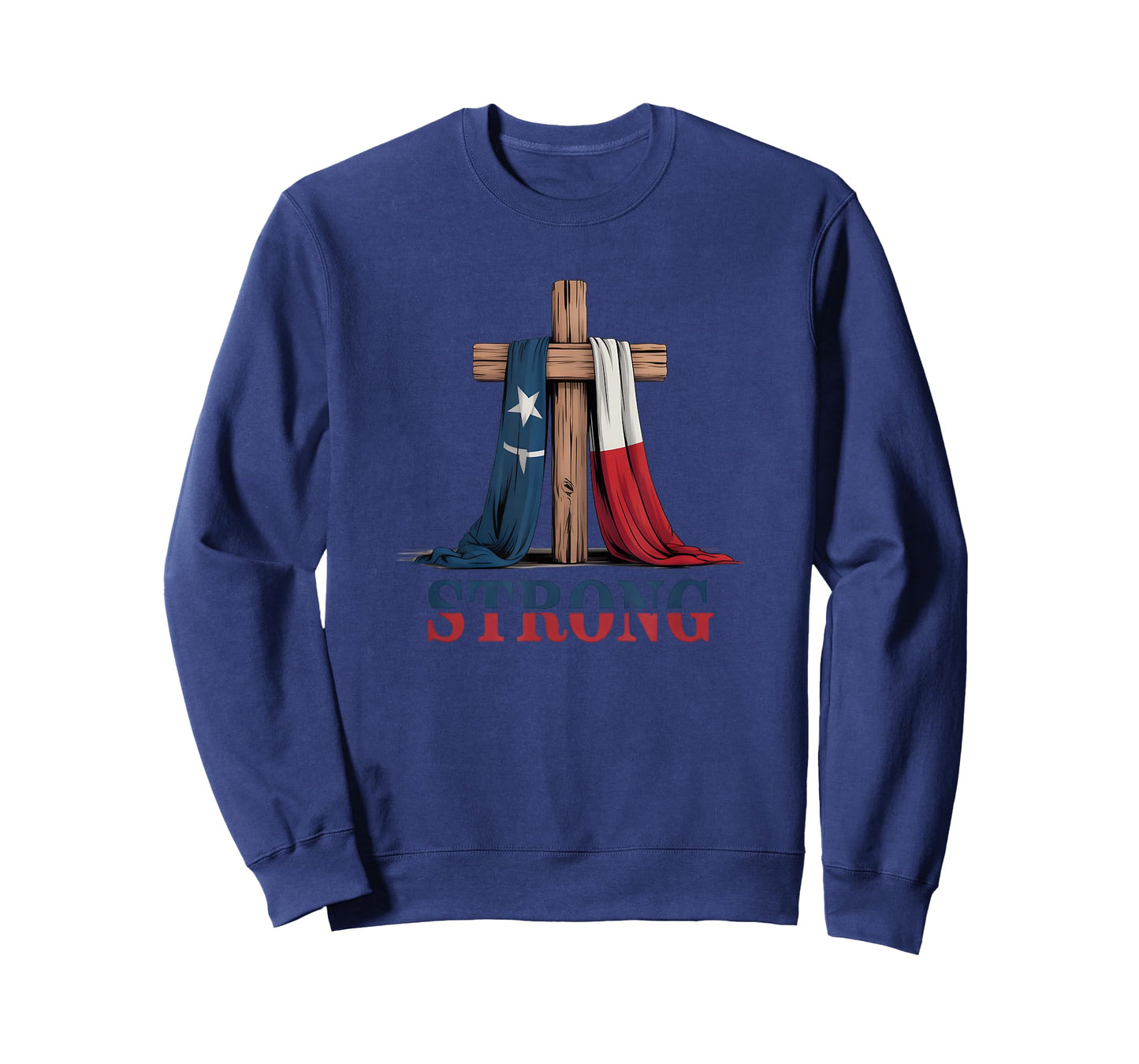 Texas Strong Cross Christian Patriotic Religion T-Shirt