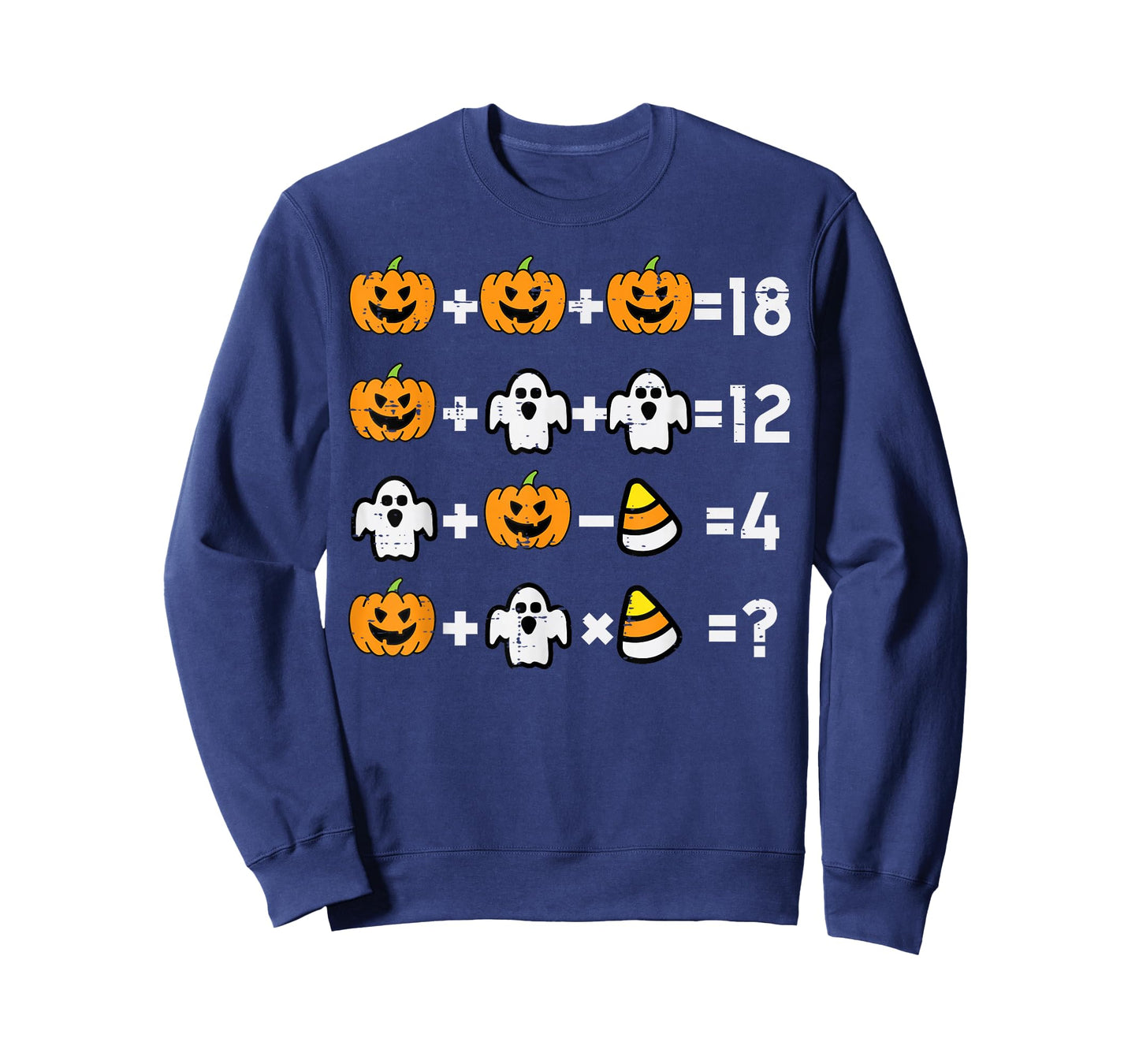Pumpkin Ghost Equation Math Teacher Halloween Costume T-Shirt