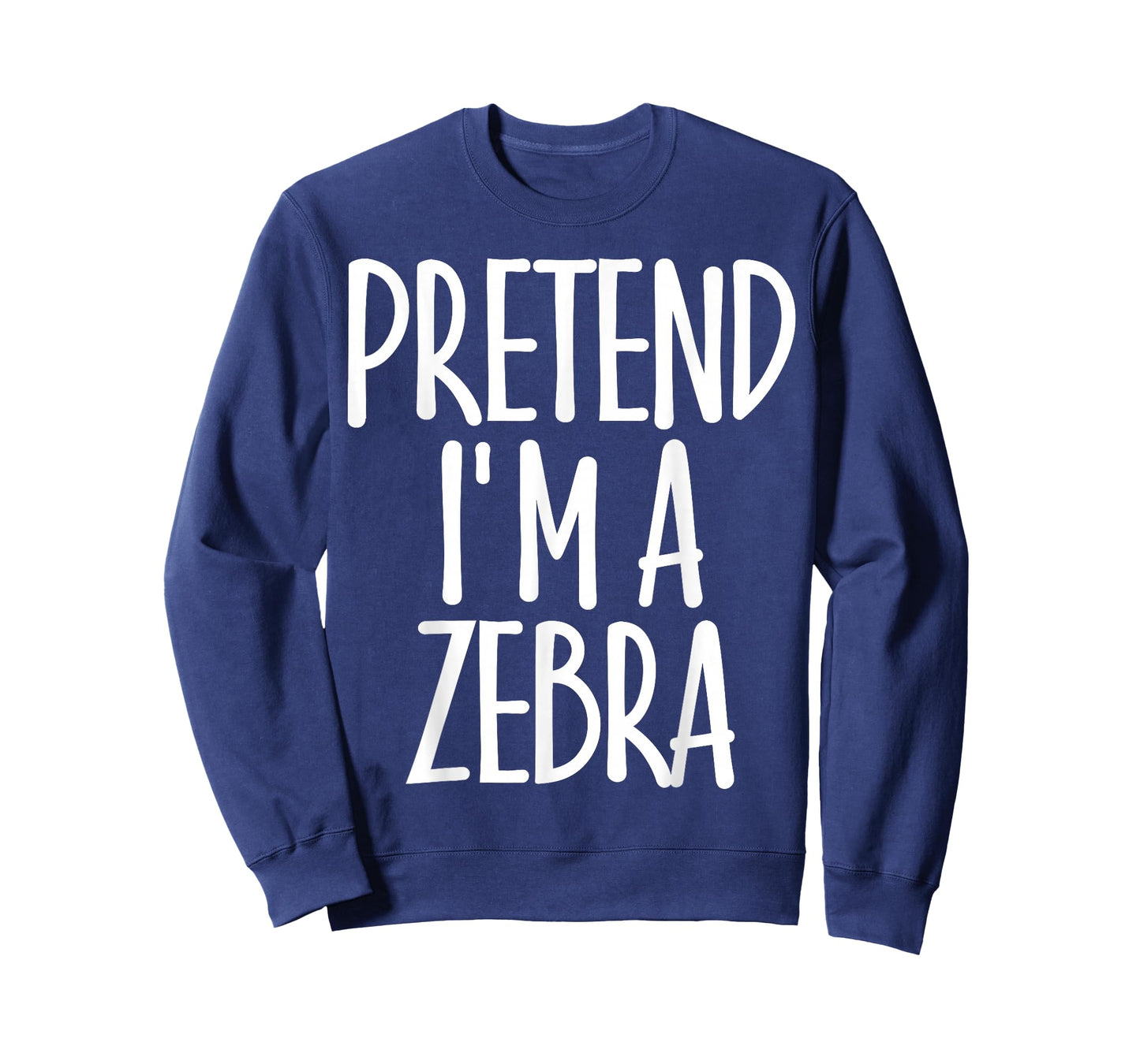 Funny Easy Pretend I'm Zebra Costume Gift Cute Halloween T-Shirt