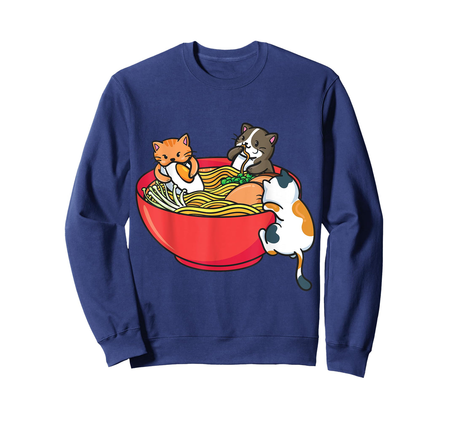 Japanese ramen noodles anime funny Japan cat T-Shirt