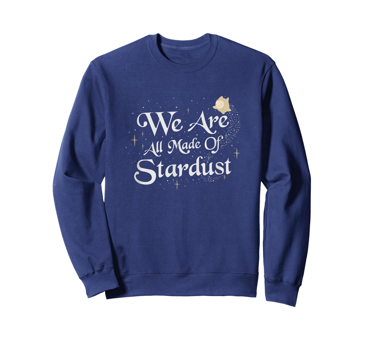 Disney Wish We are All Made of Stardust Sparkle Text Logo T-Shirt
